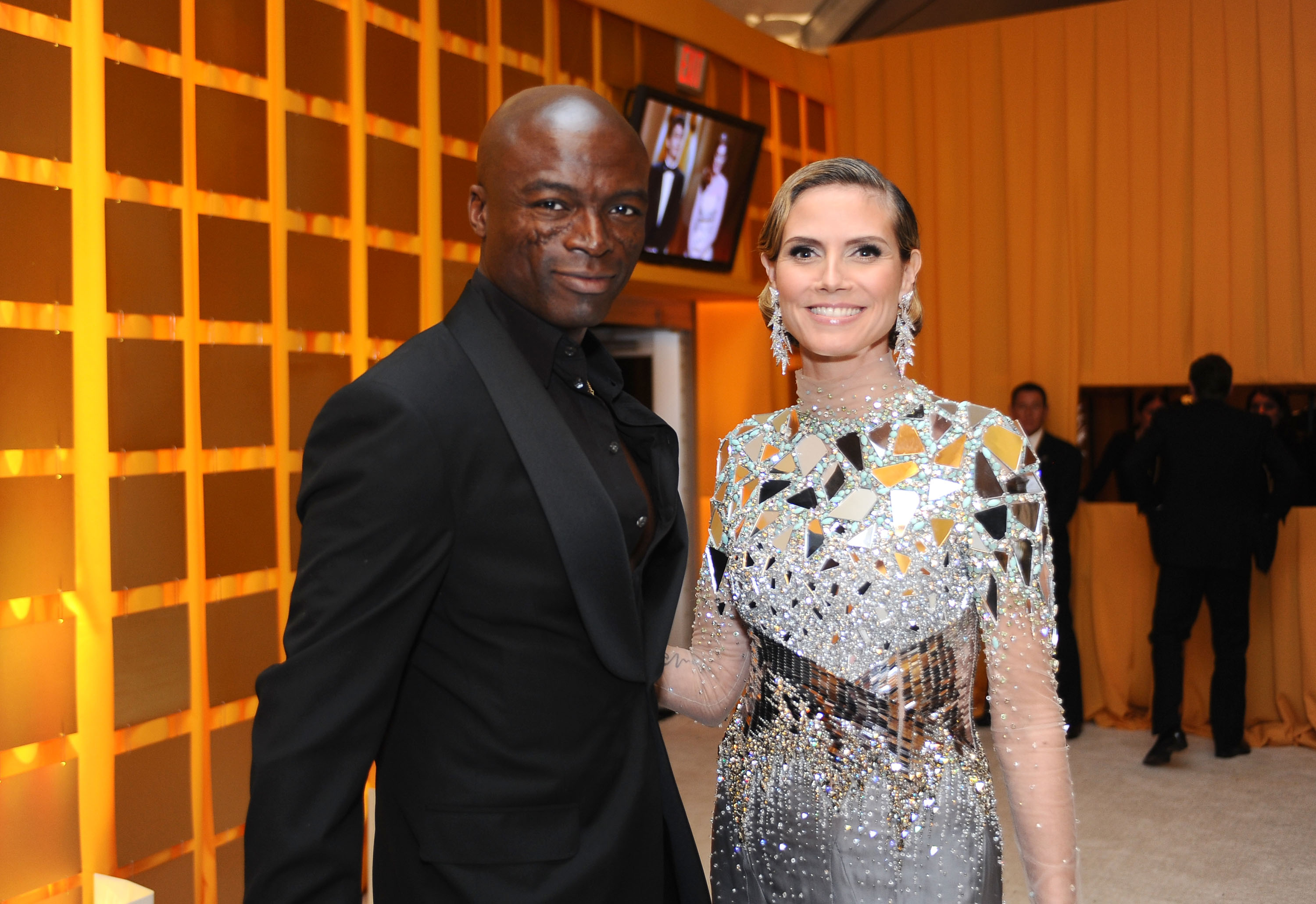 Seal und Heidi Klum besuchen die 19th Annual Elton John AIDS Foundation Academy Awards Viewing Party am 27. Februar 2011 | Quelle: Getty Images