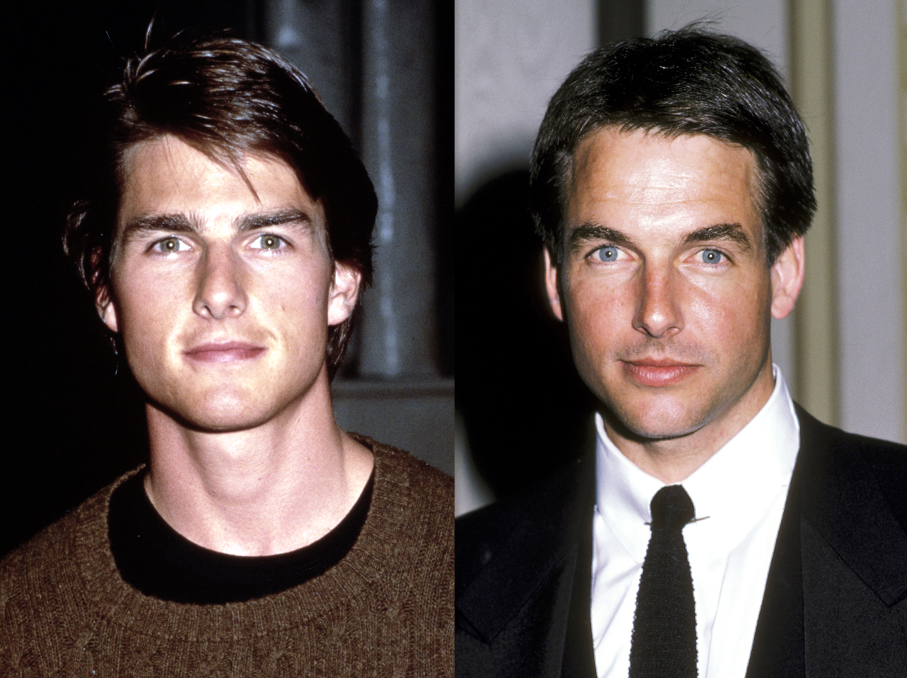 Tom Cruise und Mark Harmon | Quelle: Getty Images
