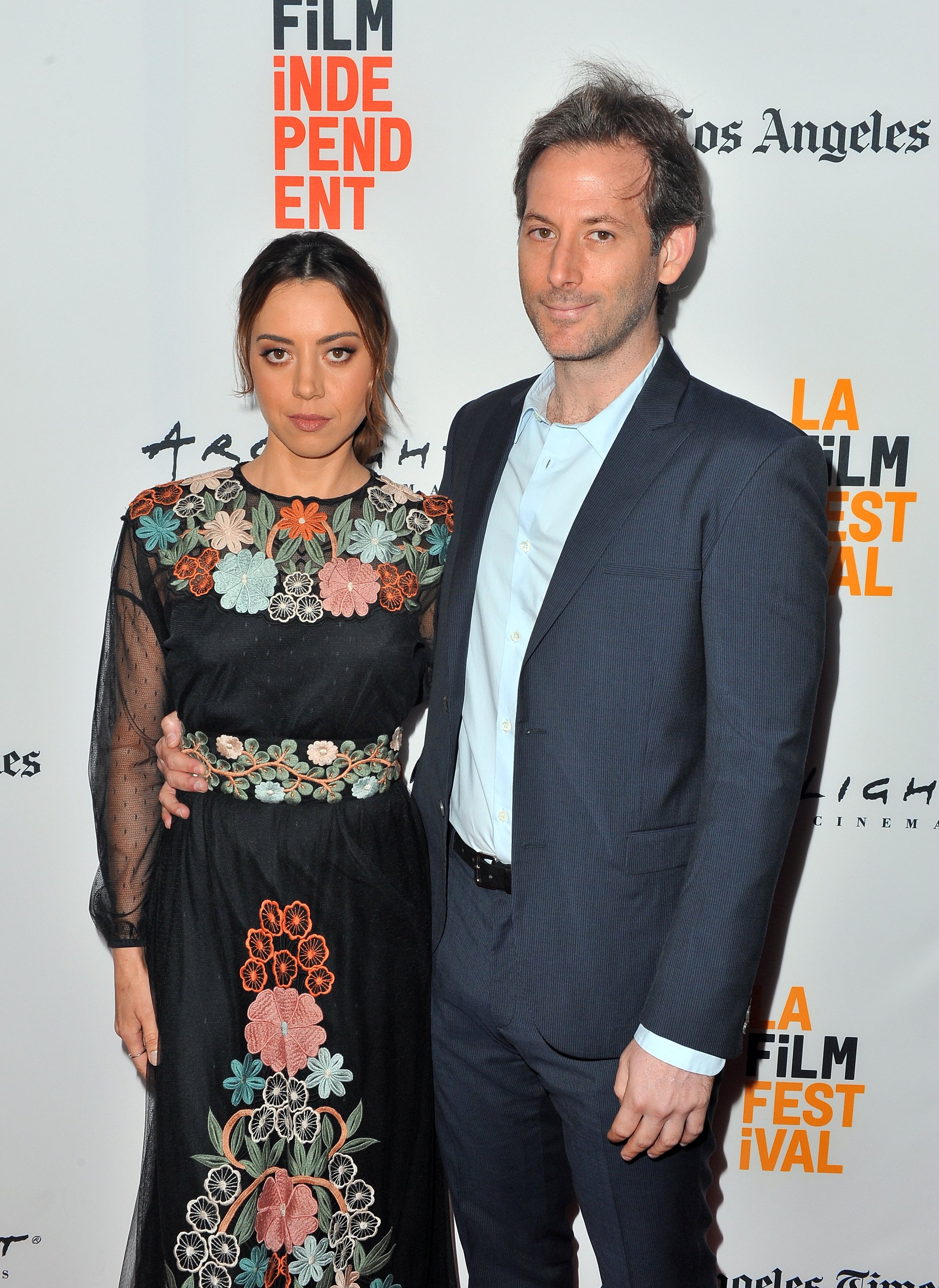 Aubrey Plaza und Jeff Baena bei der Vorführung von „The Little Hours“ während des Los Angeles Film Festival 2017 am 19. Juni 2017 in Culver City | Quelle: Getty Images