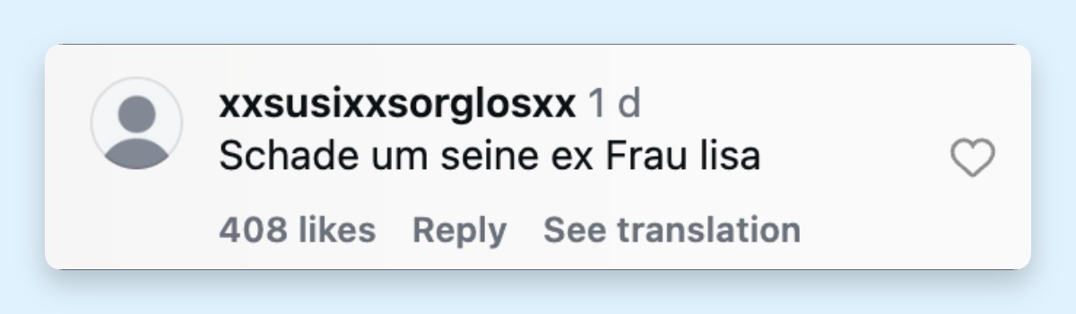 Fans reagieren auf ein Video des Paares | Quelle: Instagram