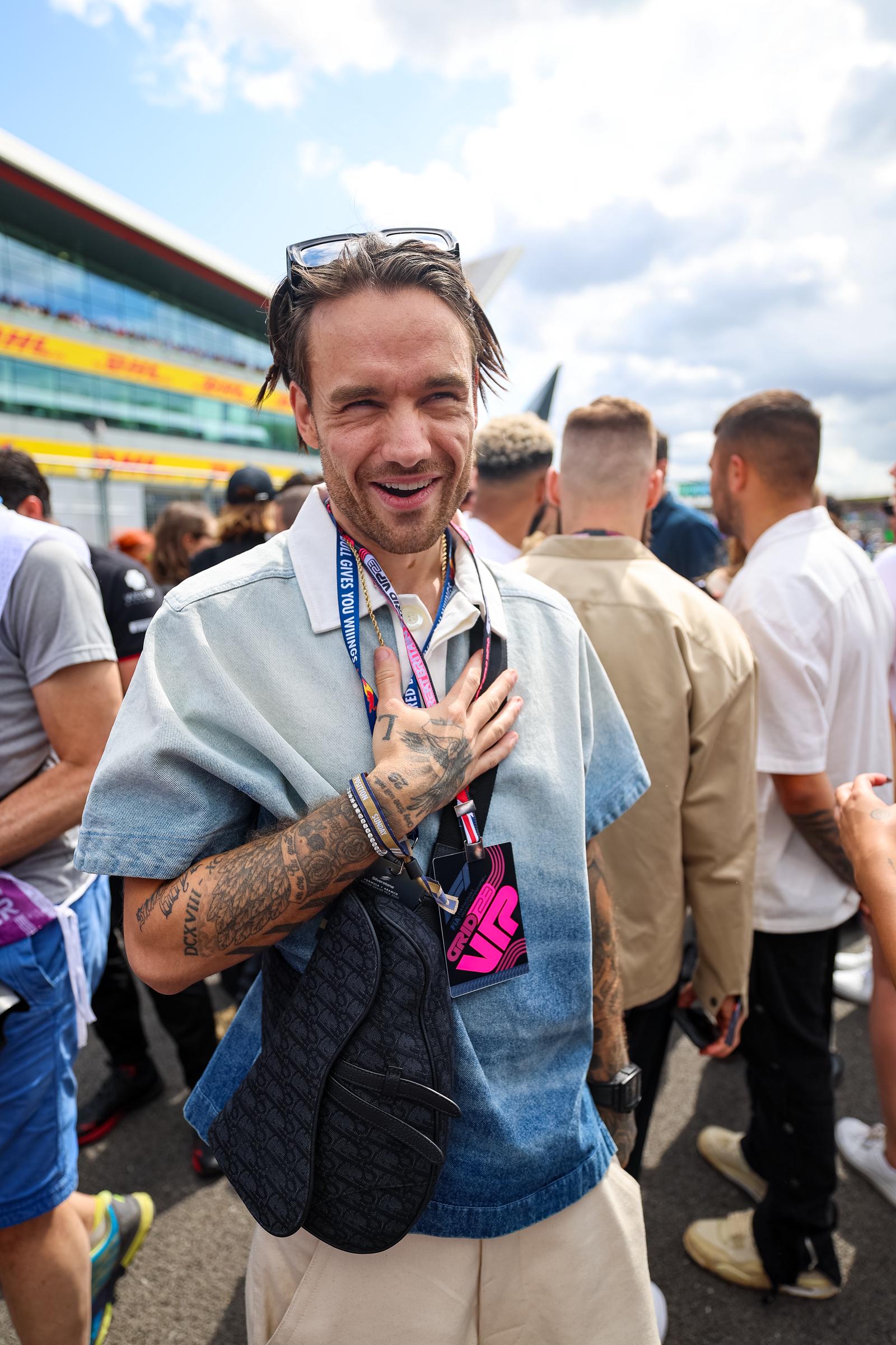 Liam Payne während des F1 Grand Prix of Great Britain am 9. Juli 2023 in Northampton, Großbritannien. | Quelle: Getty Images