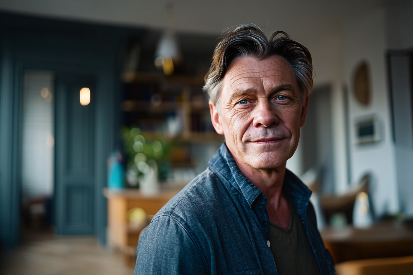 Ein Mann, der geradeaus schaut | Quelle: Midjourney