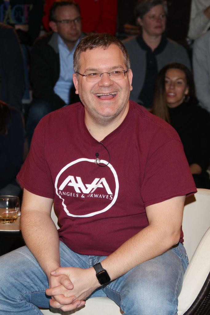 Der deutsche Moderator Elton während der Fernsehsendung „Markus Lanz“ am 24. Januar 2018 in Hamburg. | Quelle: Getty Images