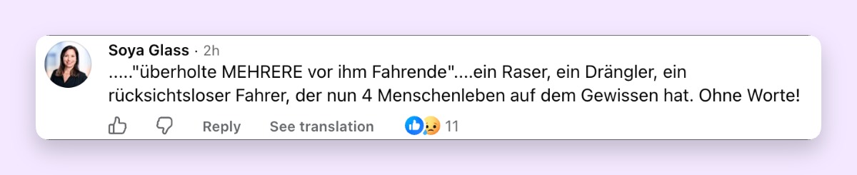 Unter einem Facebook-Post zum Vorfall äußern sich Internetnutzer dazu | Quelle: Facebook/focus.de