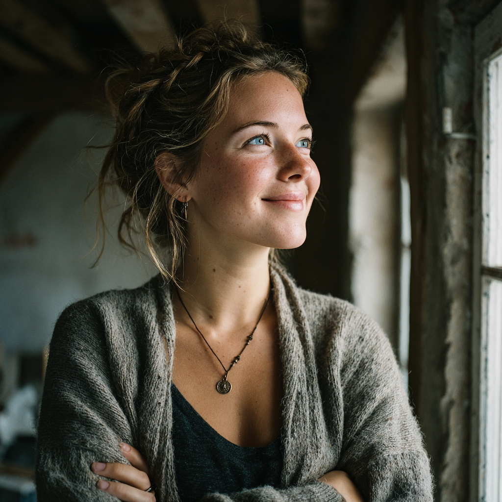 Eine glückliche Frau | Quelle: Midjourney