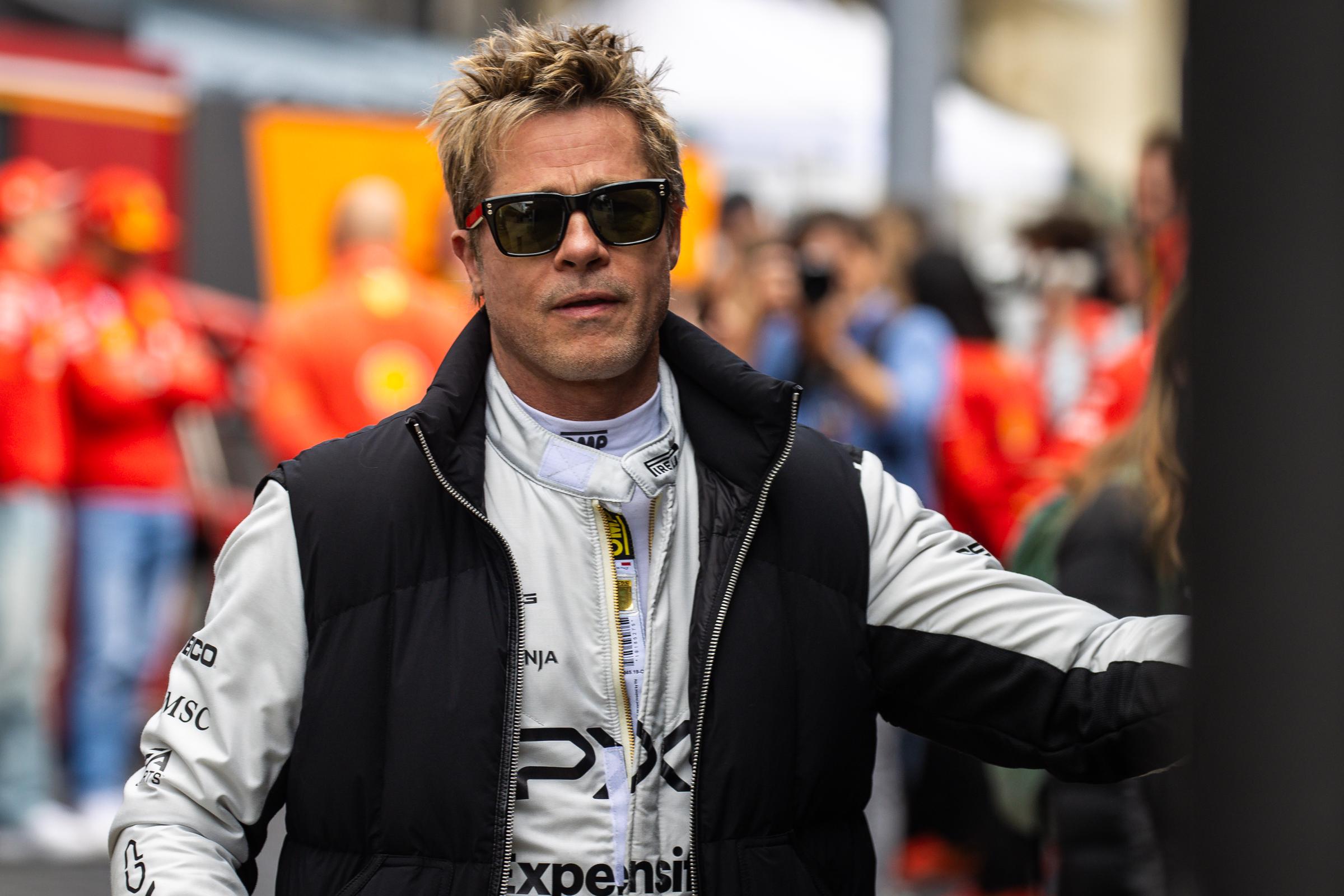 Brad Pitt beim F1 Grand Prix of Great Britain in Northampton, England am 4. Juli 2024 | Quelle: Getty Images