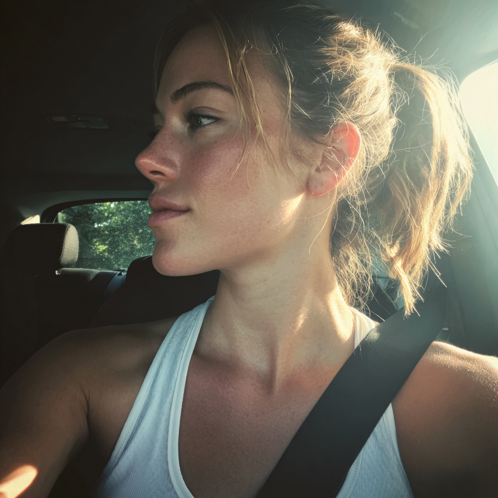 Eine Frau, die ein weißes Tank-Top trägt | Quelle: Midjourney