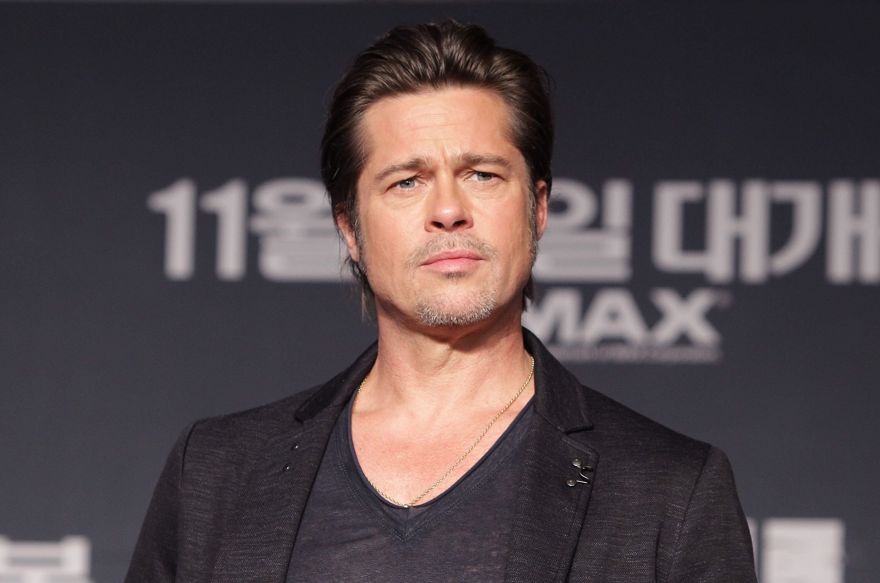 Brad Pitt nimmt an der "Fury"-Pressekonferenz im Conrad Hotel am 13. November 2014 in Seoul, Südkorea, teil. | Quelle: Getty Images