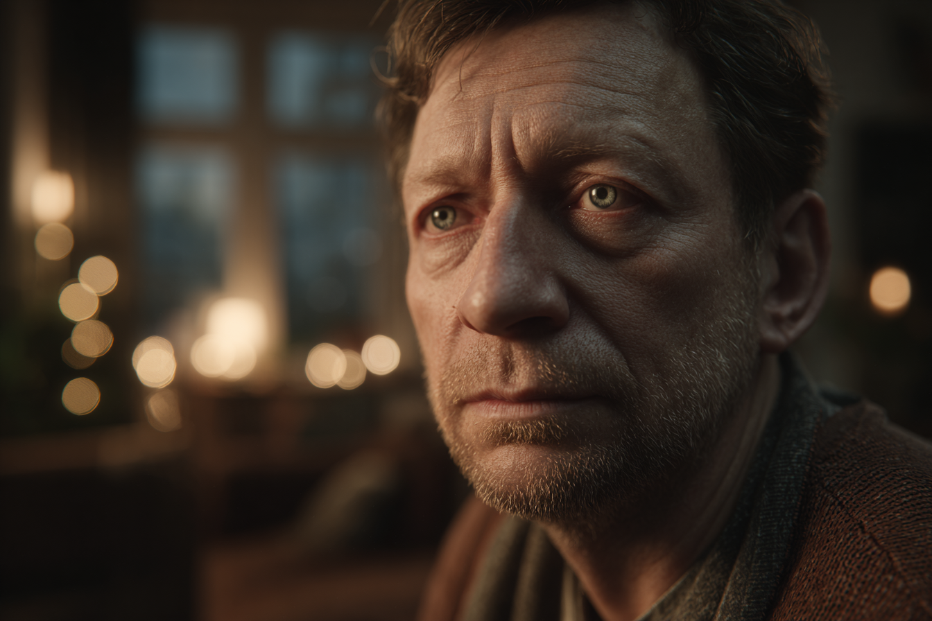 Ein Mann in seinem Haus | Quelle: Midjourney