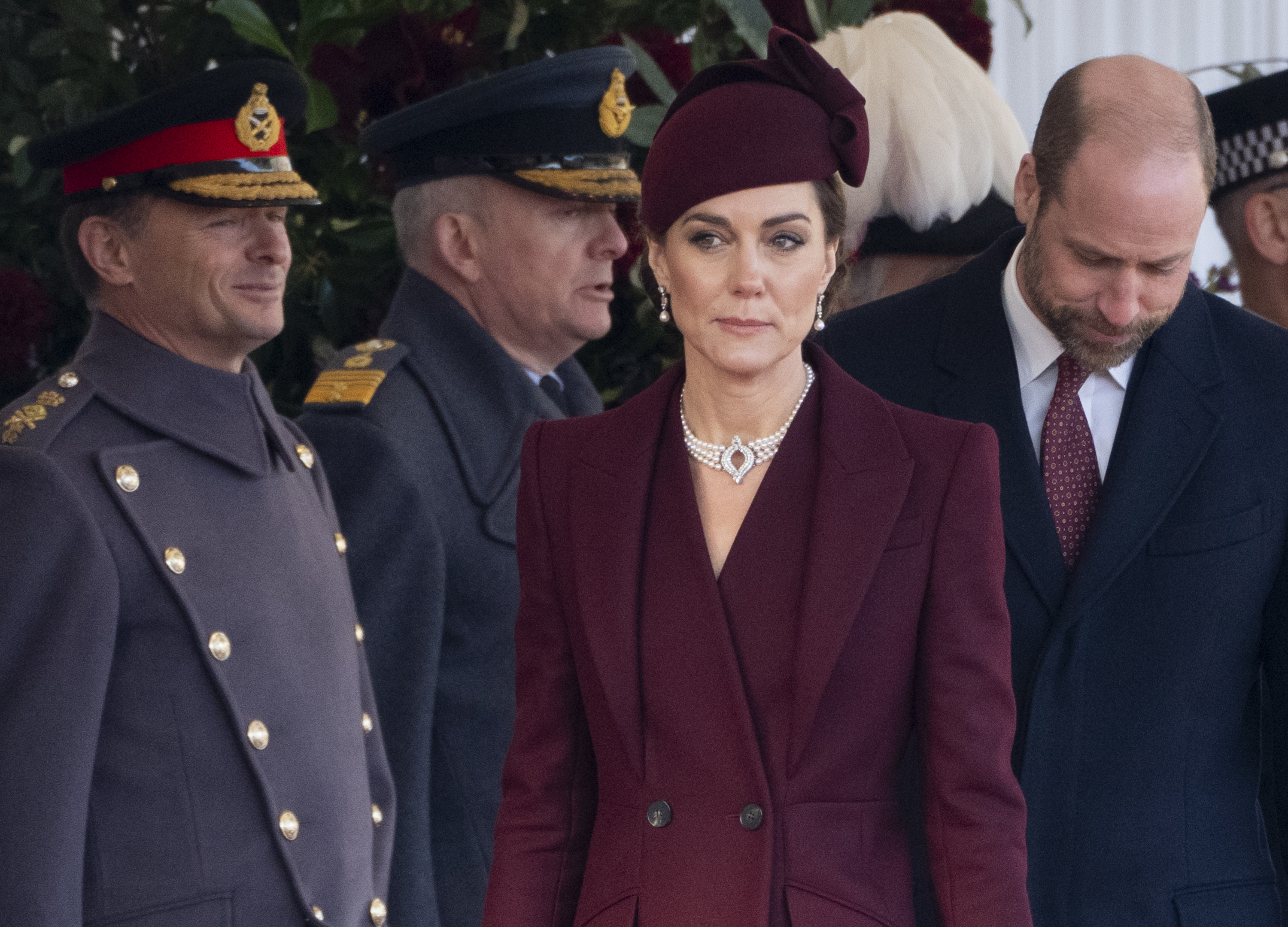 Prince William, and Prinzessin Catherine während des ersten Tages des Besuchs des Amirs des Staates Katar im Vereinigten Königreich am 03. Dezember 2024 in London, England. | Quelle: Getty Images