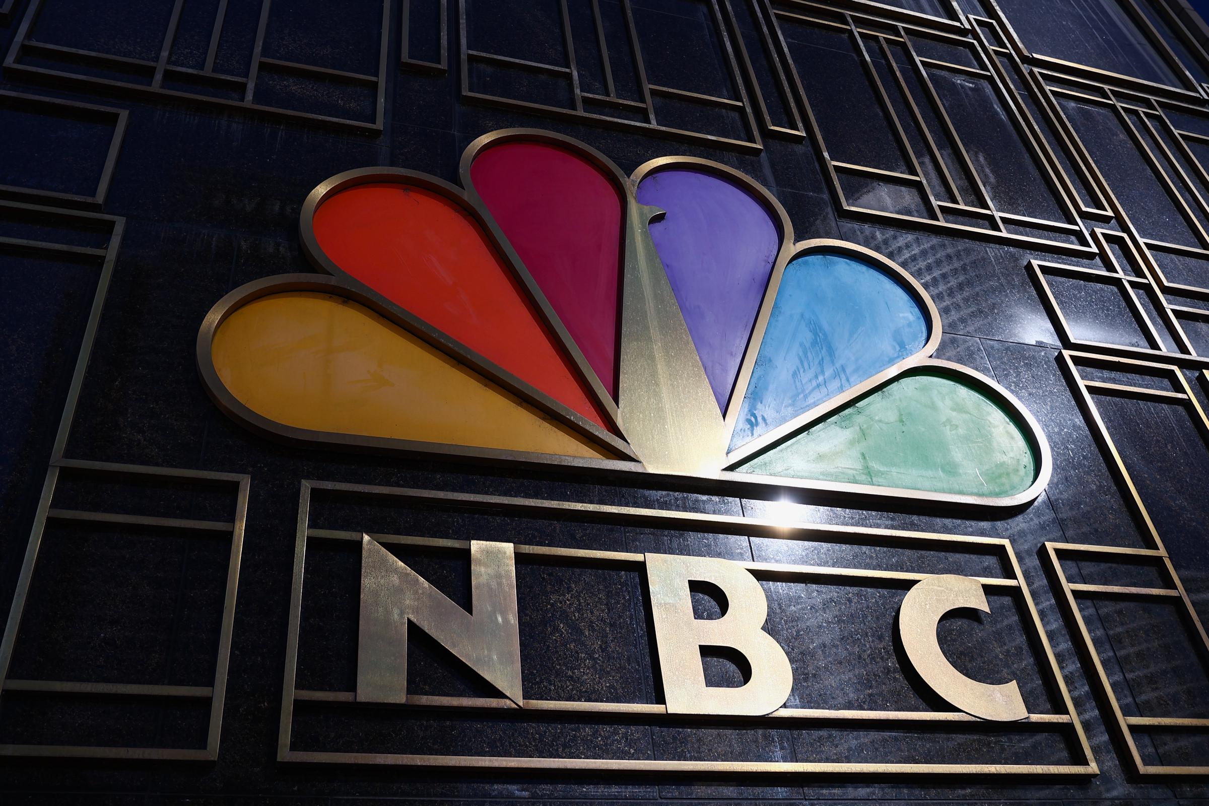 Das NBC-Logo in Chicago, Illinois, am 19. Oktober 2022. | Quelle: Getty Images