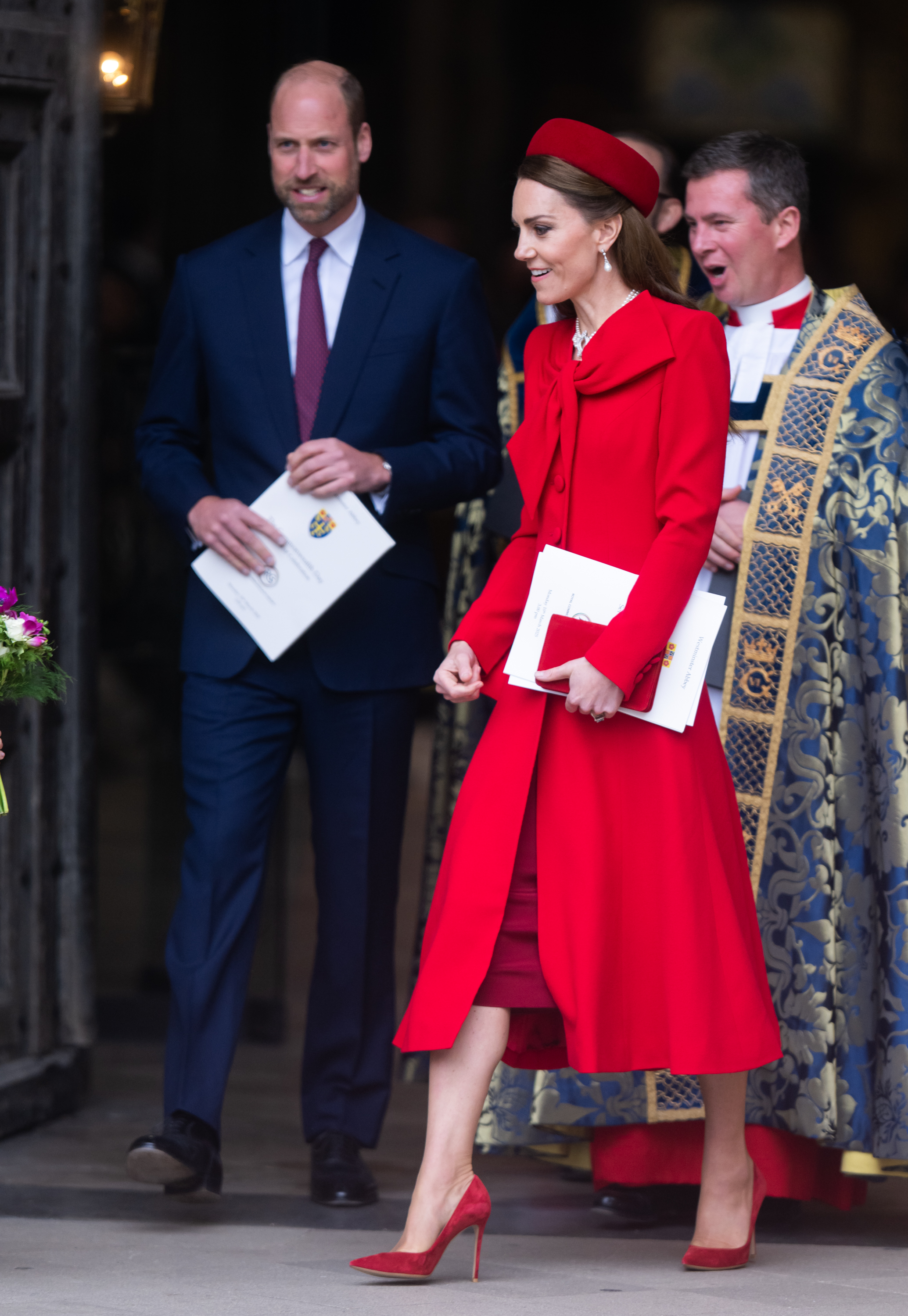 Prinzessin Catherine und Prinz William besuchen die Feierlichkeiten zum Commonwealth Day in der Westminster Abbey am 10. März 2025 in London, England | Quelle: Getty Images