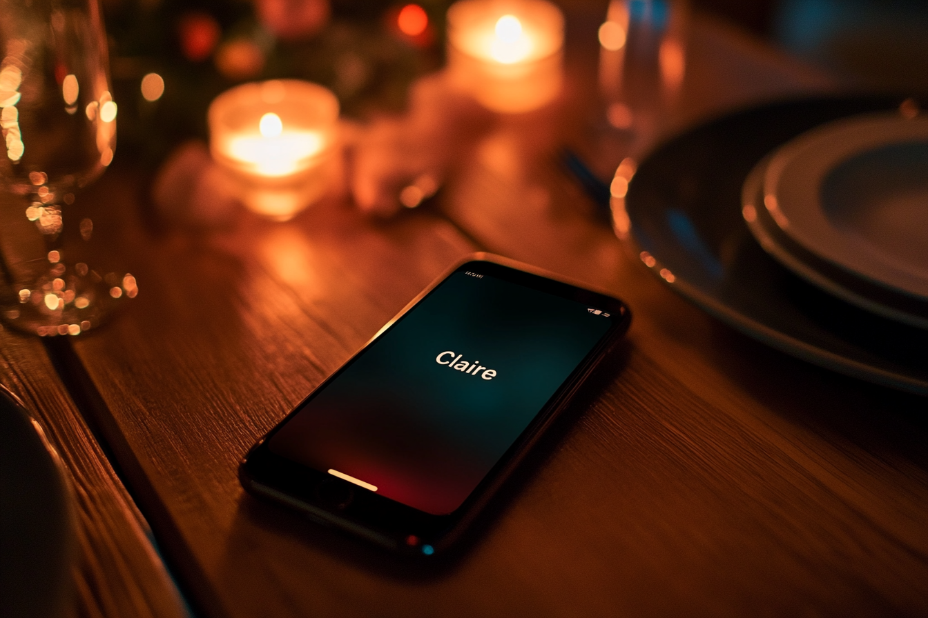 Ein Telefon auf einem Tisch | Quelle: Midjourney