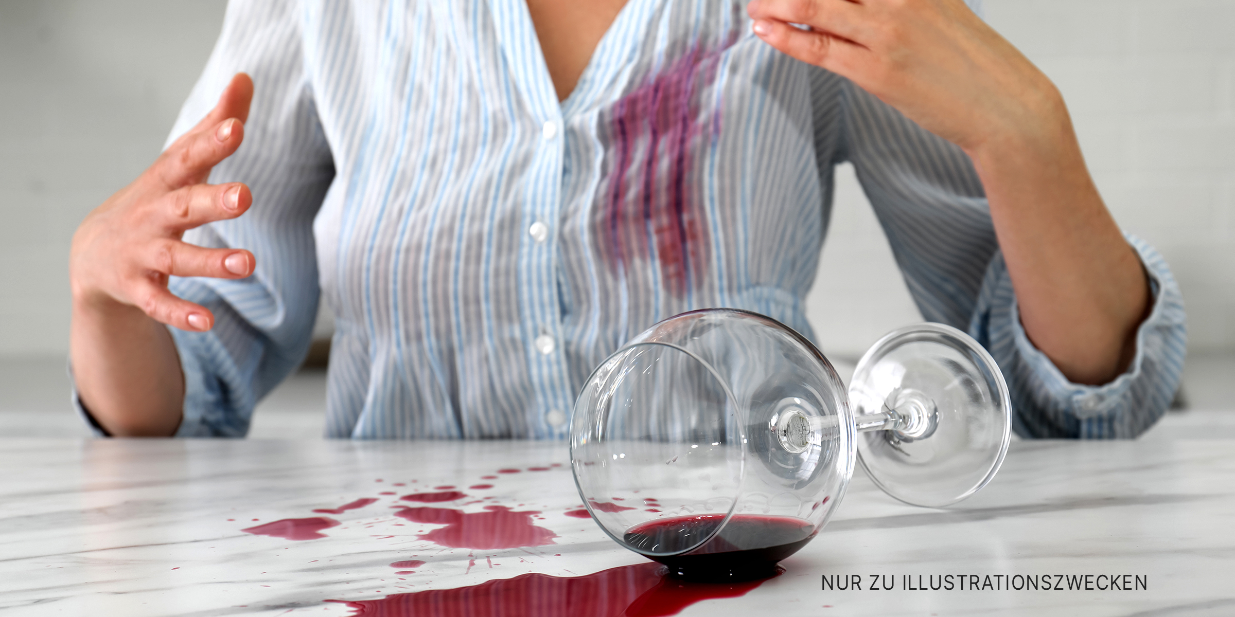 Verschüttetes Wein. | Quelle: Shutterstock