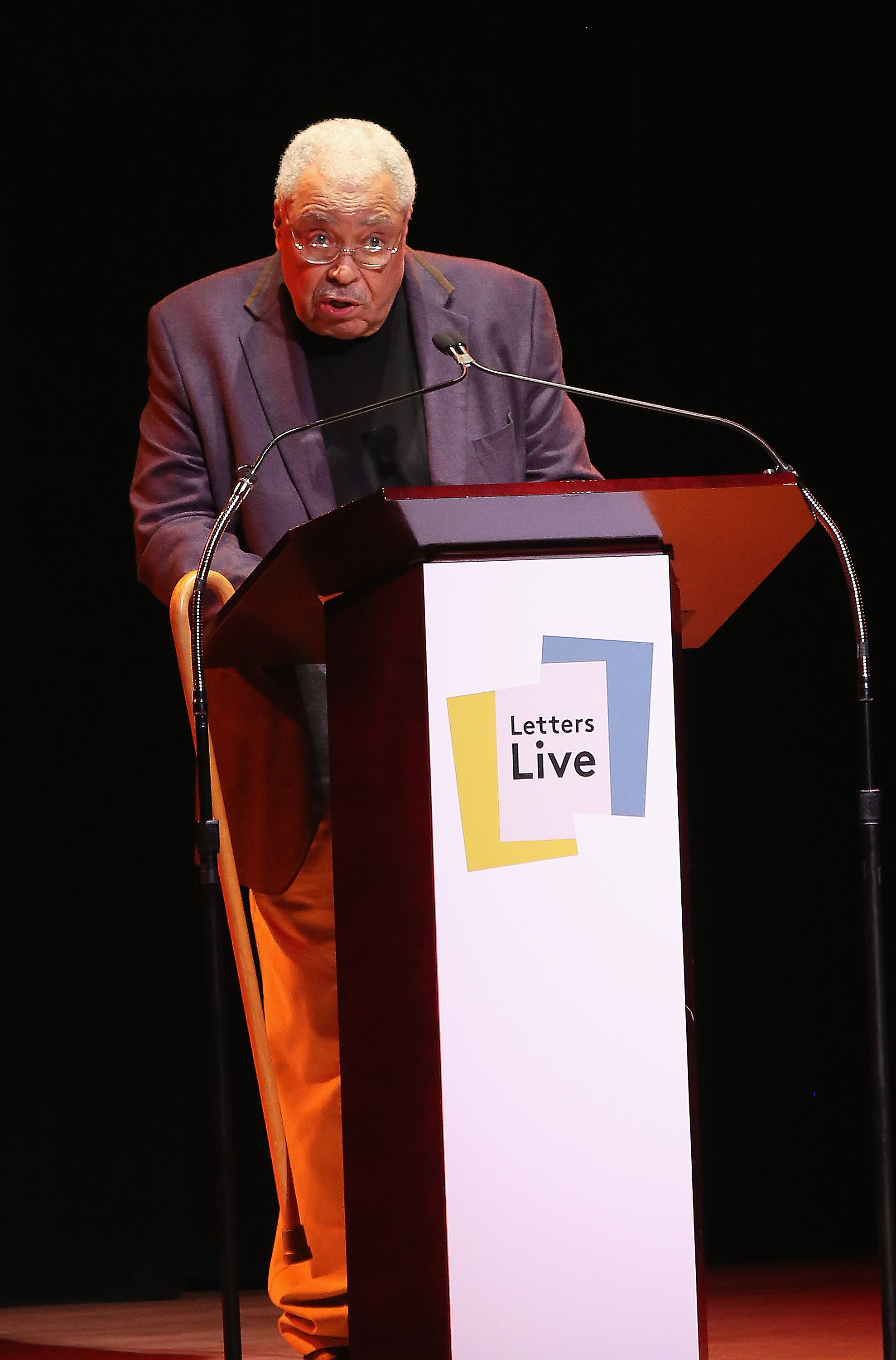 James Earl Jones tritt bei der New Yorker Premiere von "Letters Live" am 19. Mai 2018 in New York City auf. | Quelle: Getty Images