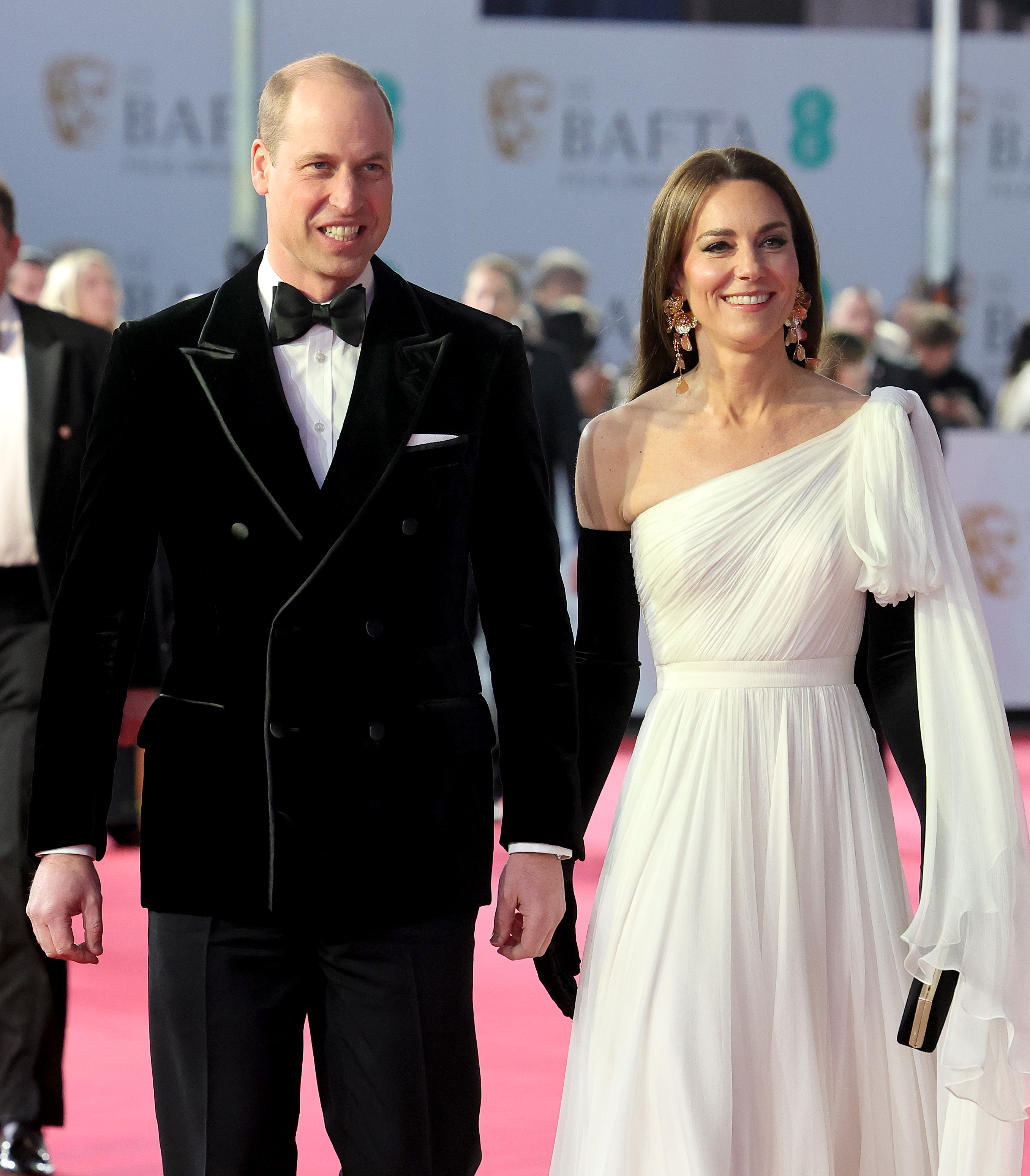 Prinz William und Kate Middleton bei den EE BAFTA Film Awards in London, England am 19. Februar 2023 | Quelle: Getty Images