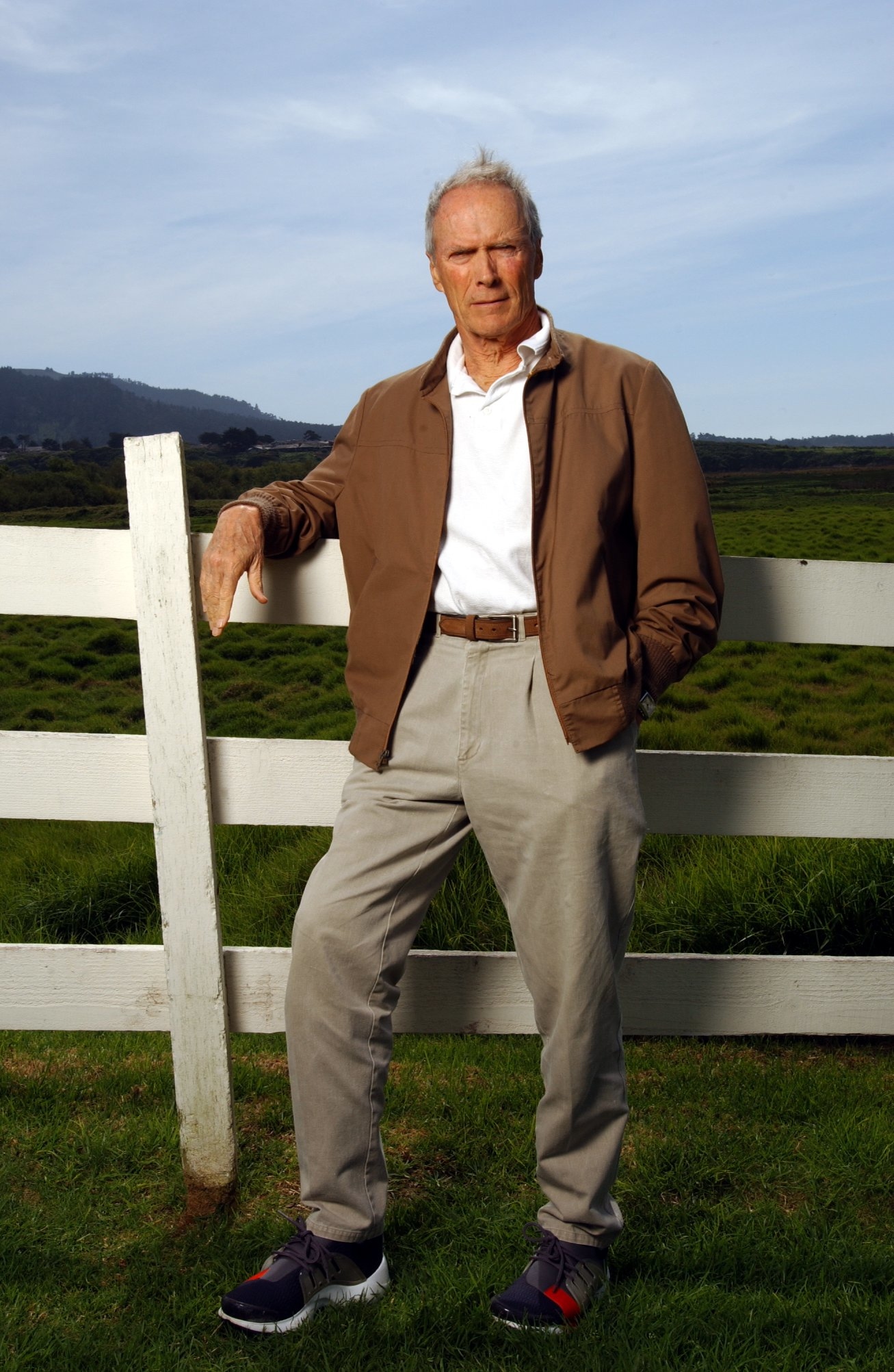 Clint Eastwood in seinem Mission Ranch Inn in Carmel im Jahr 2005. | Quelle: Getty Images