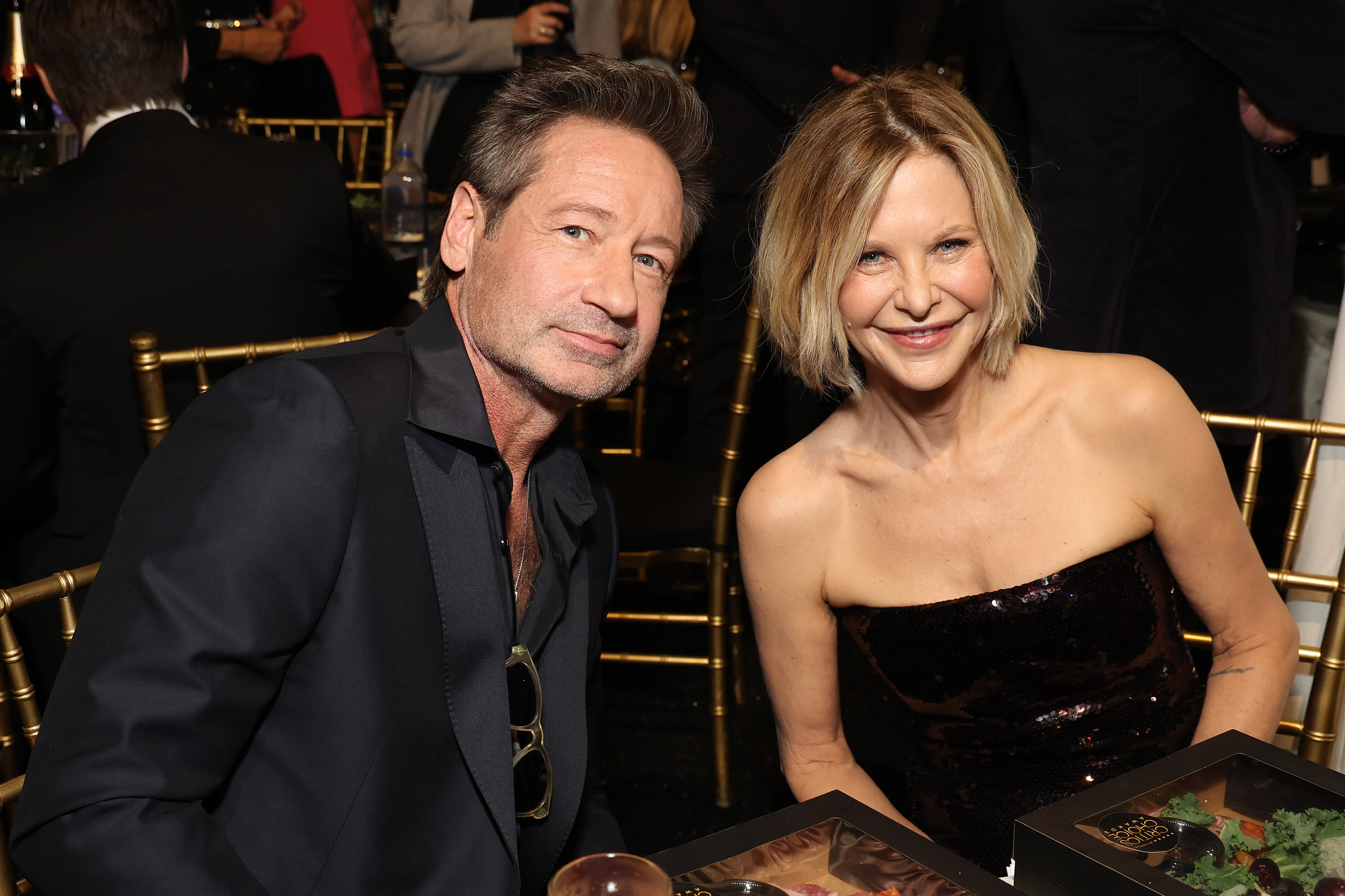 David Duchovny und Meg Ryan bei den 29. jährlichen Critics Choice Awards in Santa Monica, Kalifornien am 14. Januar 2024 | Quelle: Getty Images