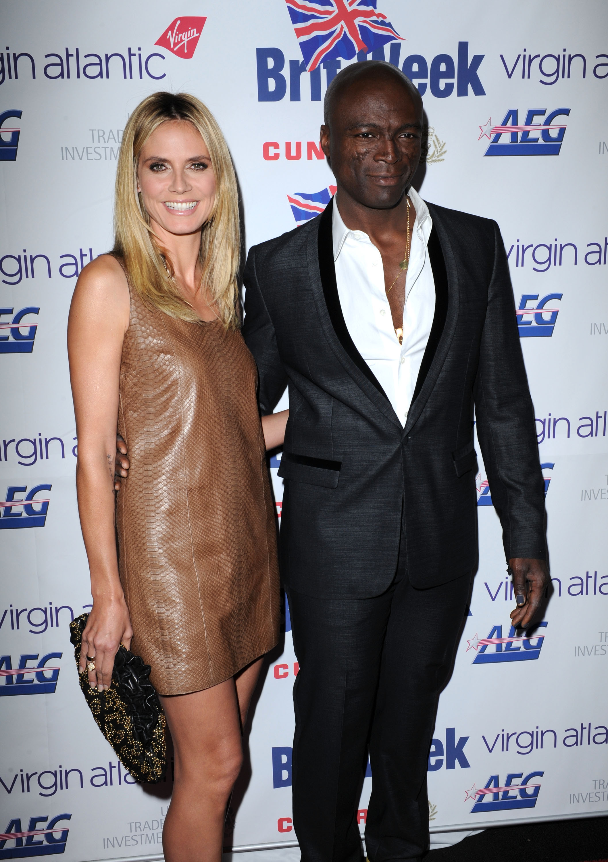 Heidi Klum und Seal beim BritWeek Gala Dinner zu Gunsten von LA's BEST "Joy Of Reading" am 28. April 2011 in Los Angeles, Kalifornien | Quelle: Getty Images