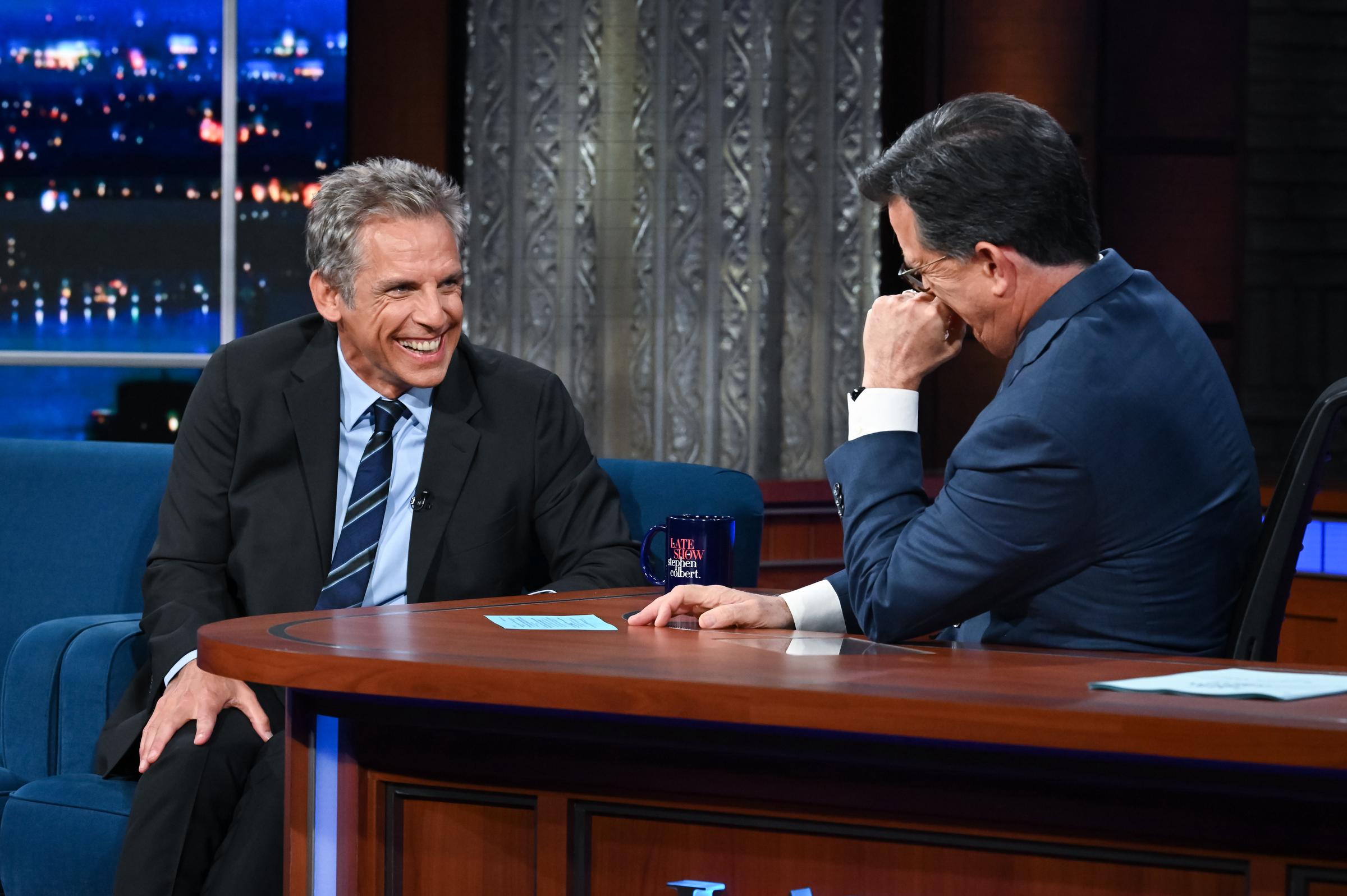 Ben Stiller bei der „The Late Show with Stephen Colbert“ | Quelle: Getty Images