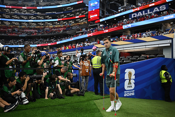 Christoph Baumgartner vor dem WM-Gruppenspiel zwischen Argentinien und Österreich im Dallas Stadium, Arlington, 22. Juni 2026. | Quelle: Getty Images