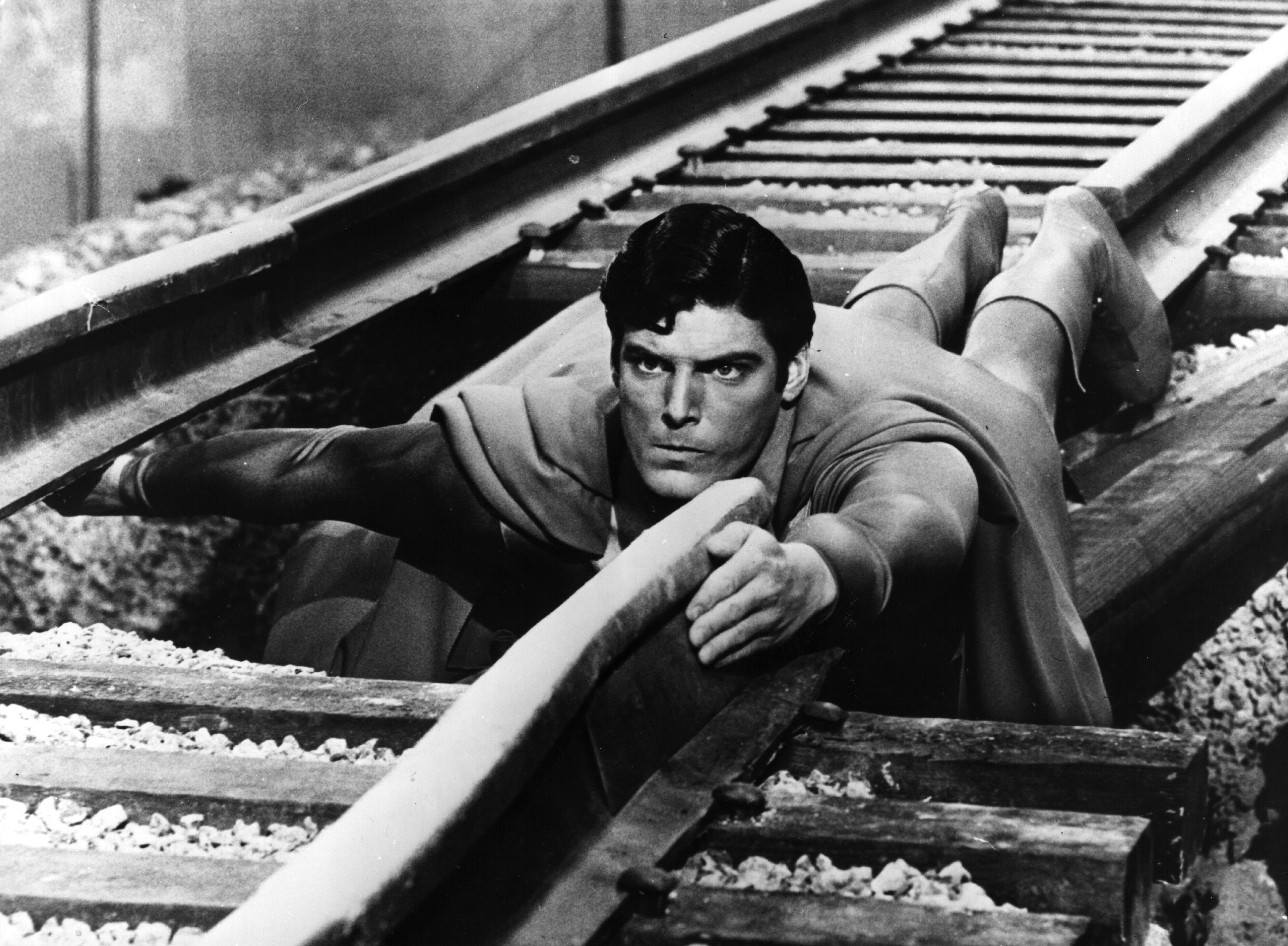 Superman, gespielt von Christopher Reeve im Film "Superman", ca. 1978 | Quelle: Getty Images