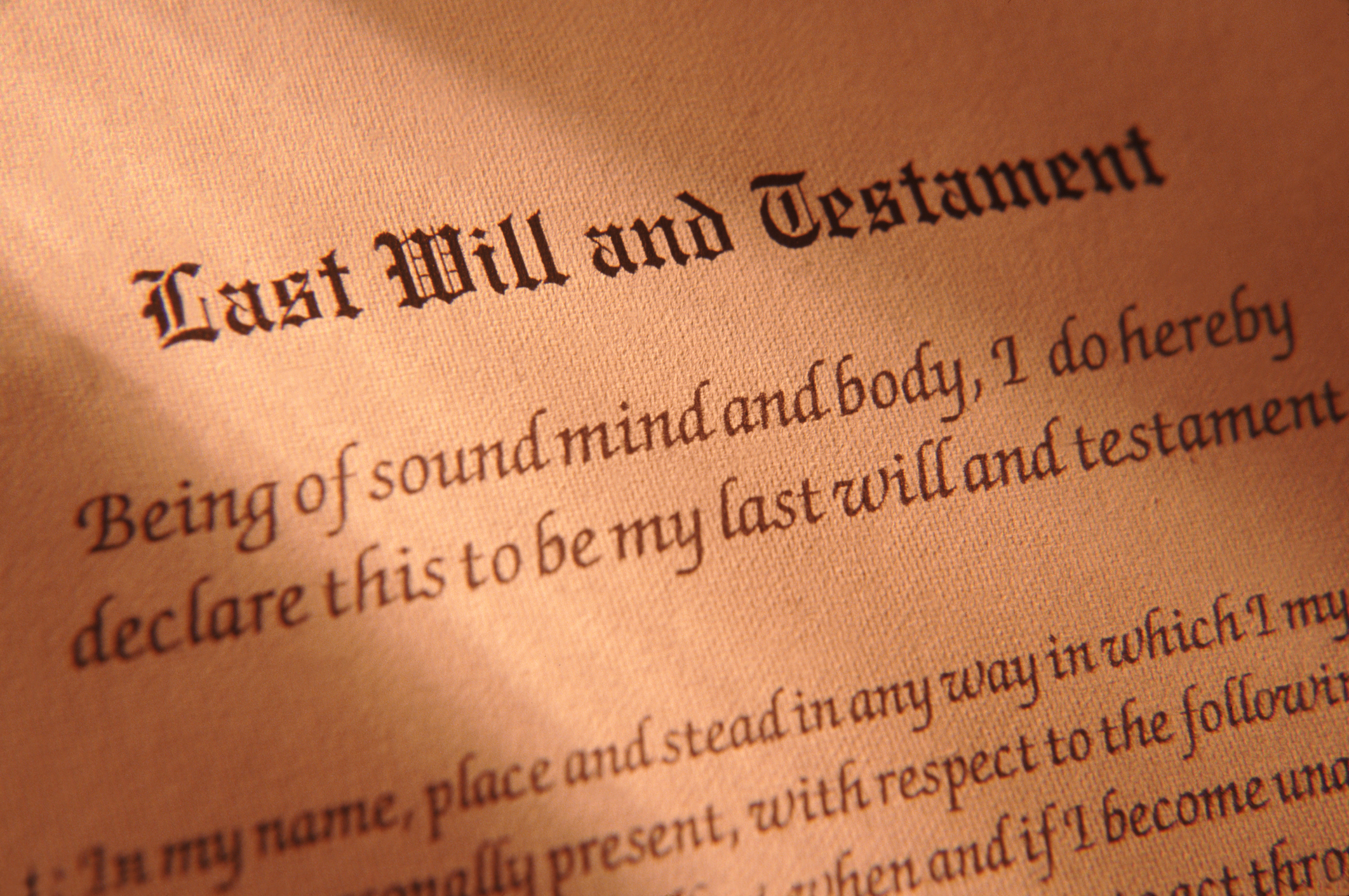 Der letzte Wille und das Testament | Quelle: Getty Images