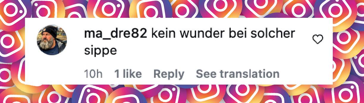 Fan-Kommentar bei Instagram | Quelle: instagram.com/p/DVn9cYQkXnw/