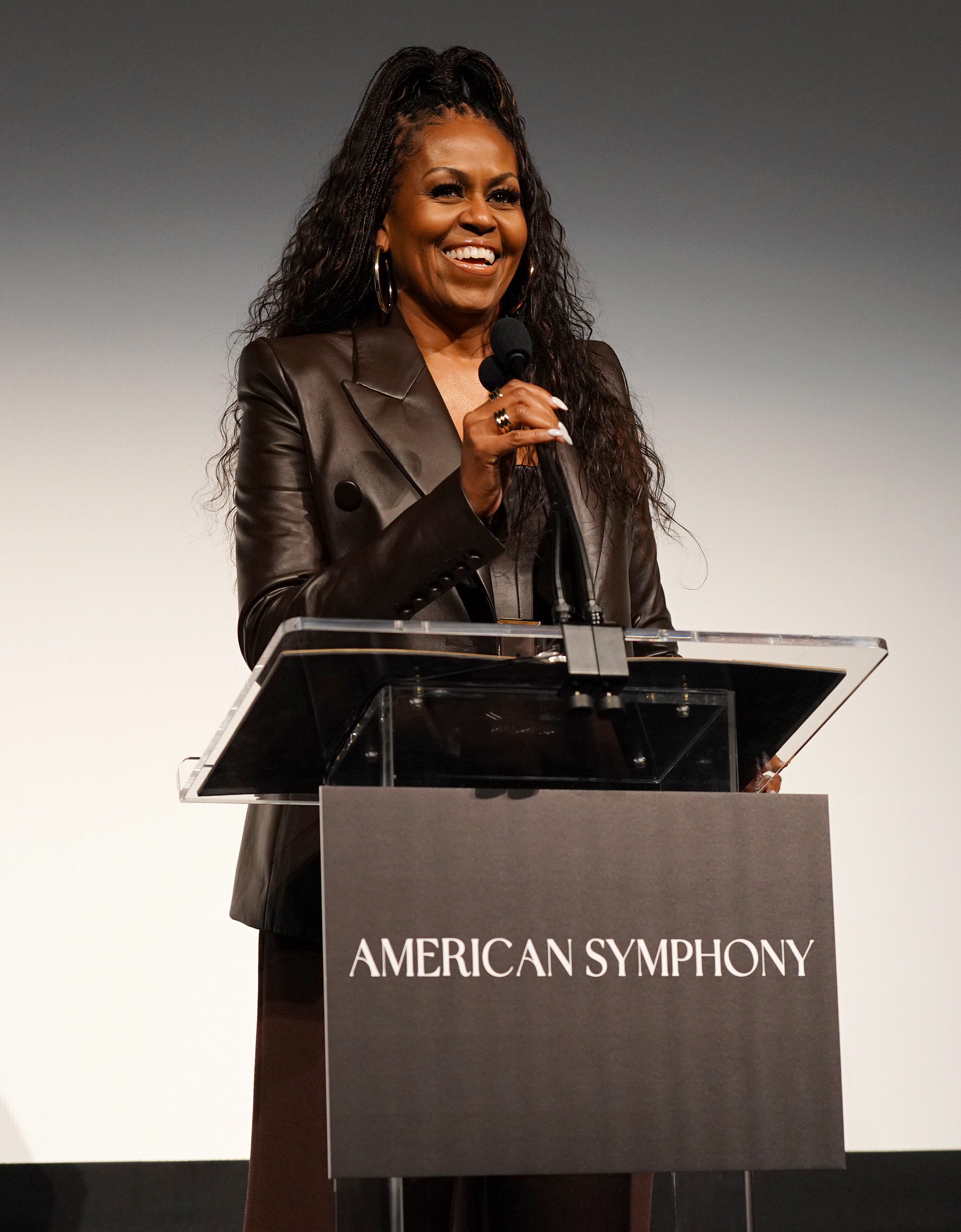 Michelle Obama bei der Premiere der American Symphony New Orleans am 7. Dezember 2023 in Louisiana | Quelle: Getty Images