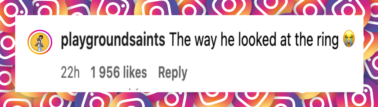 Der Kommentar eines Nutzers über die Reaktion von Papst Leo XIV. während seiner Amtseinführung, datiert vom 18. Mai 2025 | Quelle: Instagram/pg.dillingen