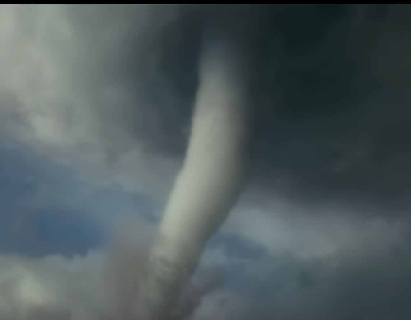 Eine Aufnahme eines Tornados im Trailer zu "Twisters" in einem Clip vom 12. Februar 2024 | Quelle: YouTube/Universal Pictures