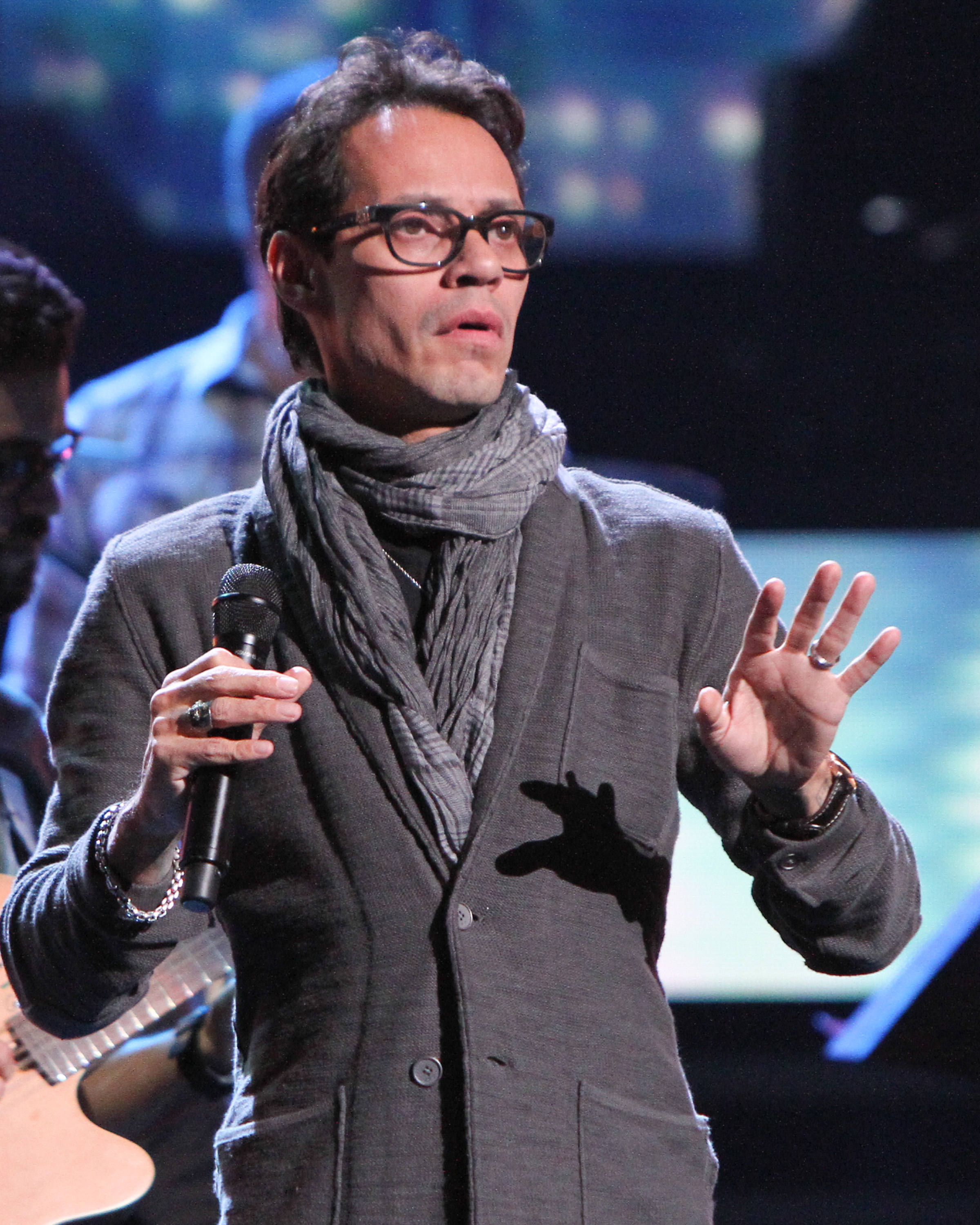 Marc Anthony bei der Probe für die Premios Lo Nuestros Awards 2015 in Miami, Florida am 18. Februar 2015 | Quelle: Getty Images