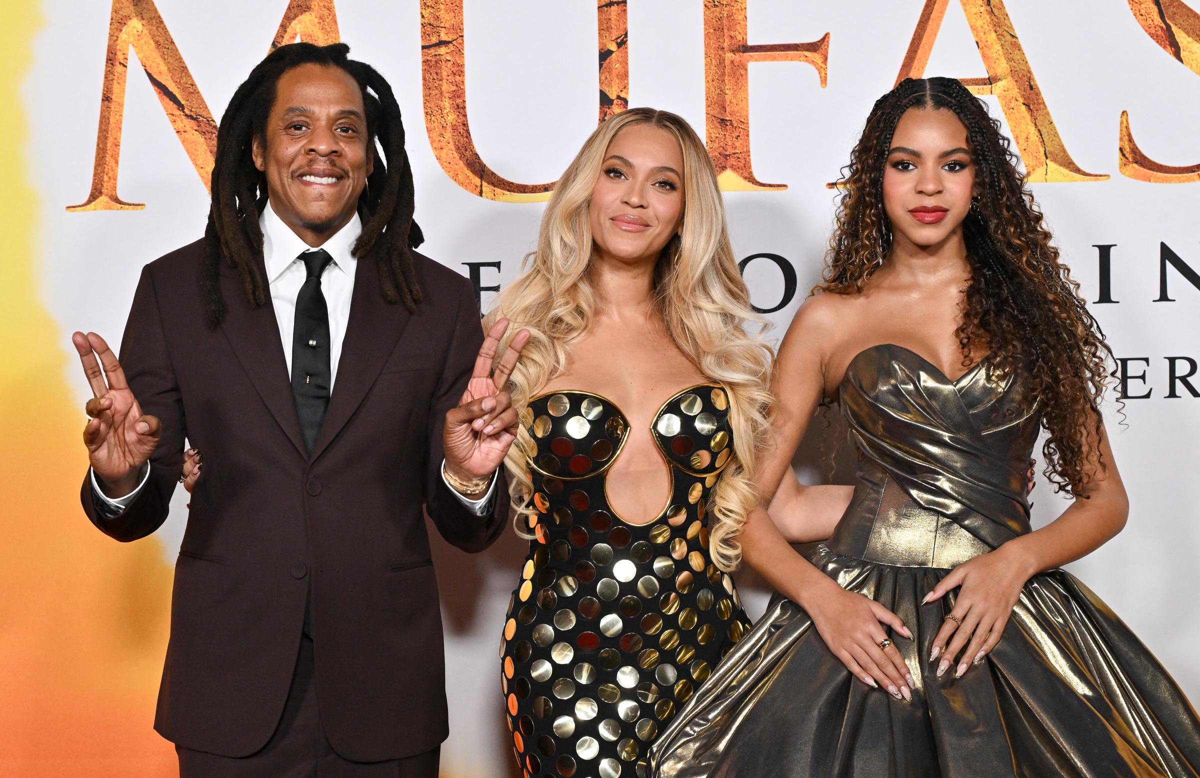 Jay-Z Carter, Beyoncé Knowles-Carter und Blue Ivy Carter. | Quelle: Getty Images