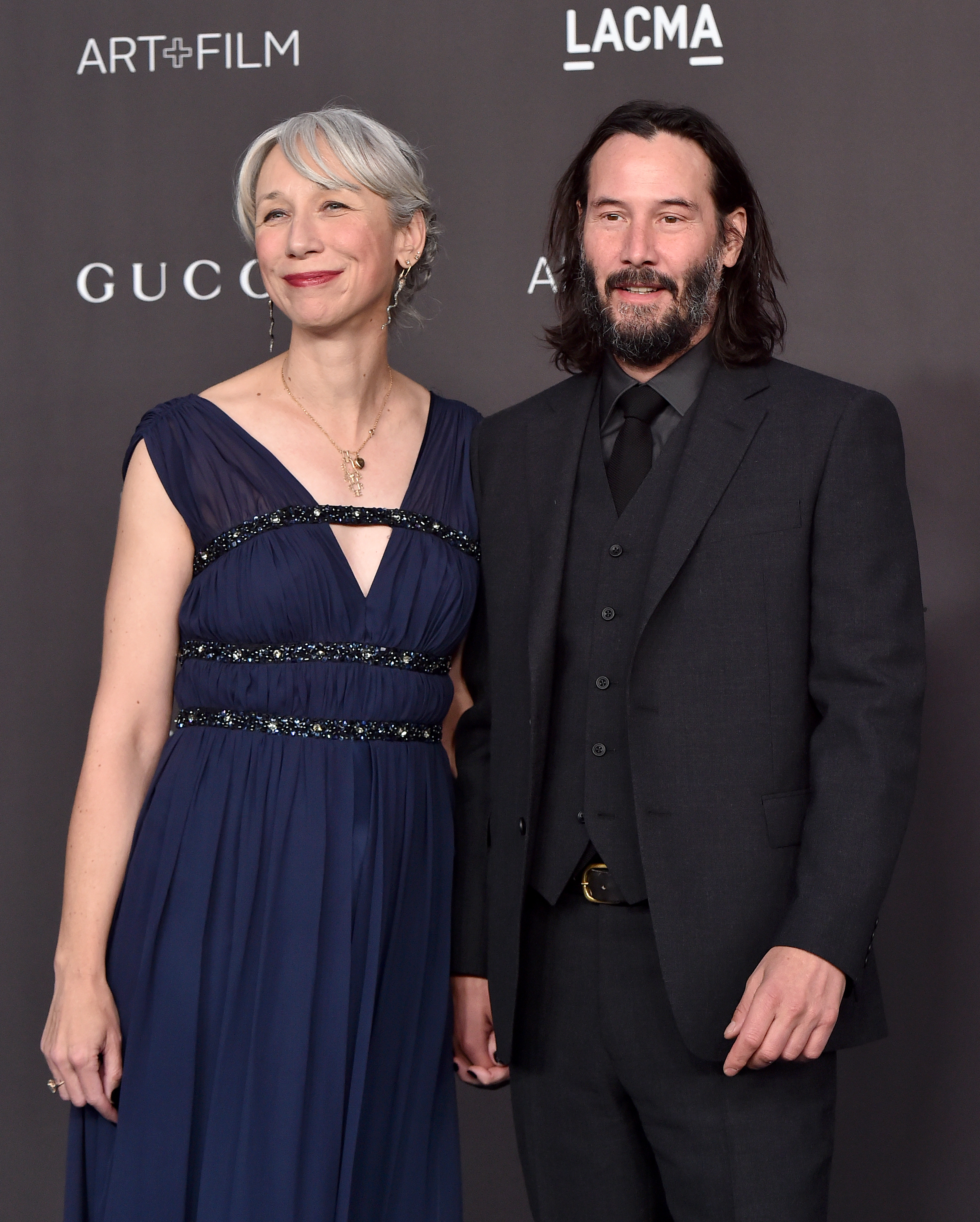 Alexandra Grant und Keanu Reeves besuchen die LACMA Art + Film Gala 2019 presented by Gucci am 2. November 2019 | Quelle: Getty Images