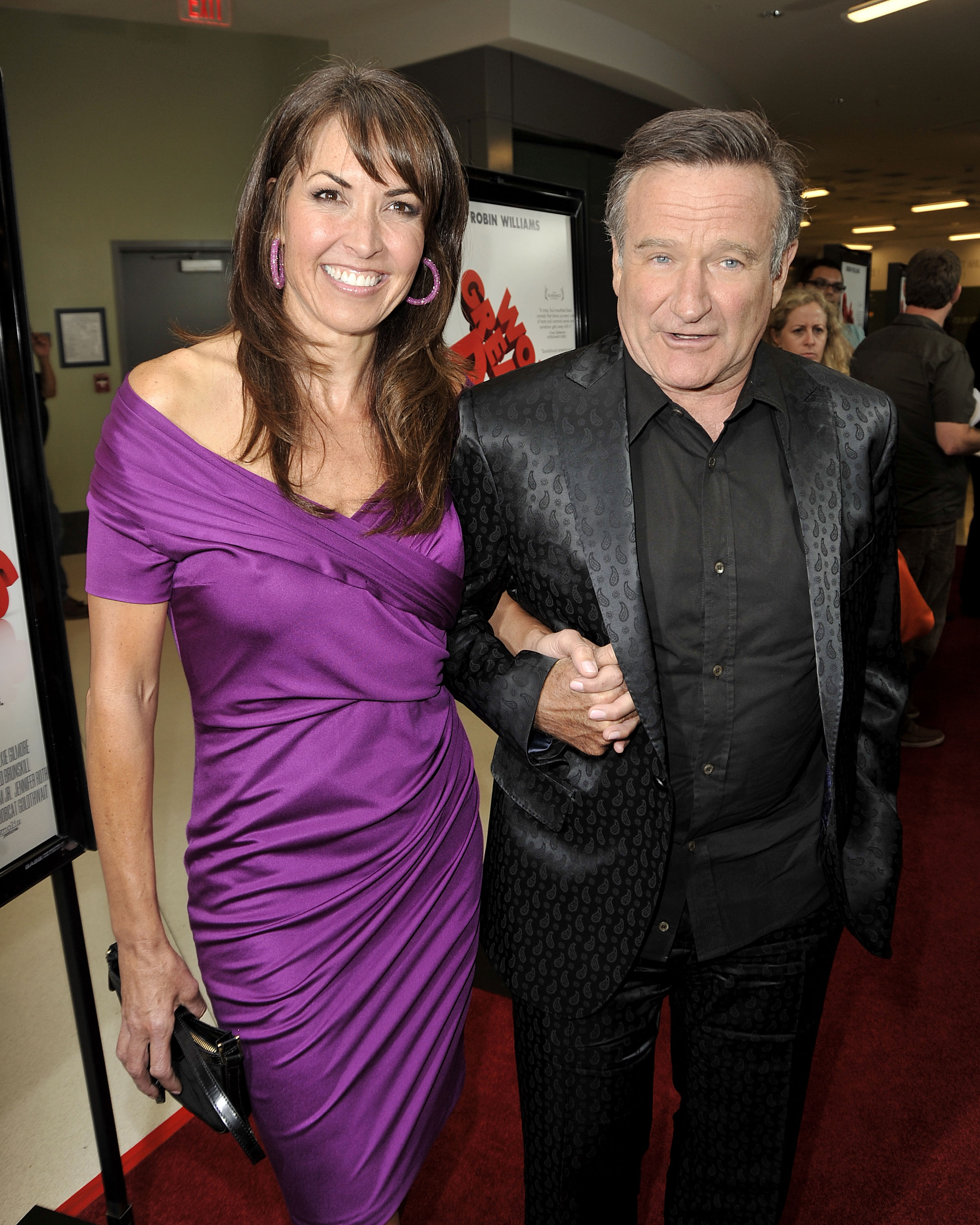 Susan Schneider und Robin Williams bei der Premiere von "World's Greatest Dad", 2009 | Quelle: Getty Images