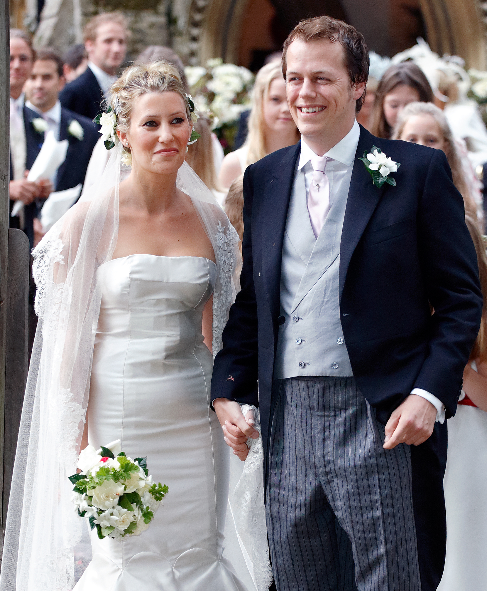 Die Hochzeit von Sara Buys und Tom Parker Bowles am 10. September 2005 in Rotherfield Greys, England. | Quelle: Getty Images