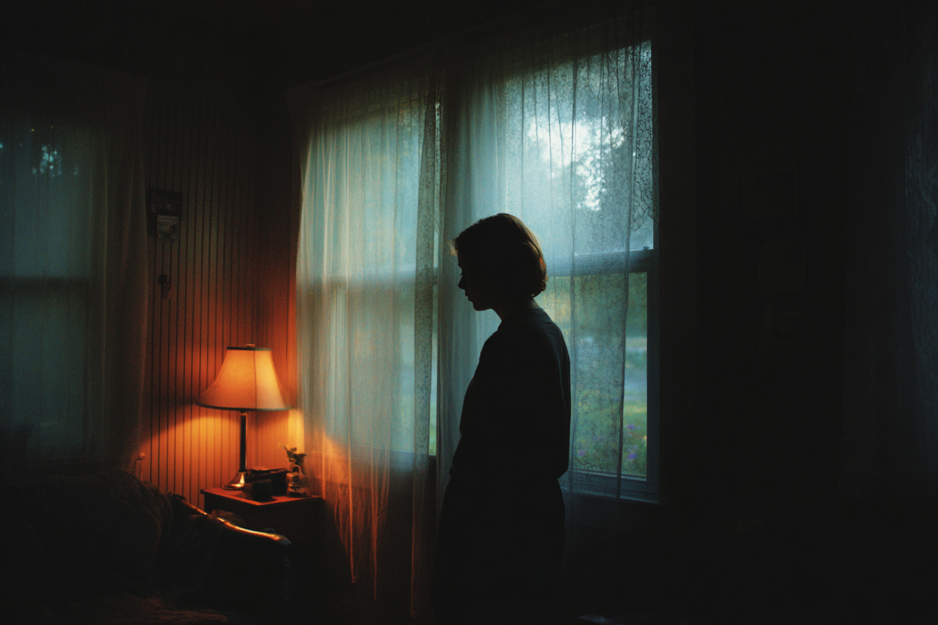 Eine Frau, die an einem Fenster steht | Quelle: Midjourney