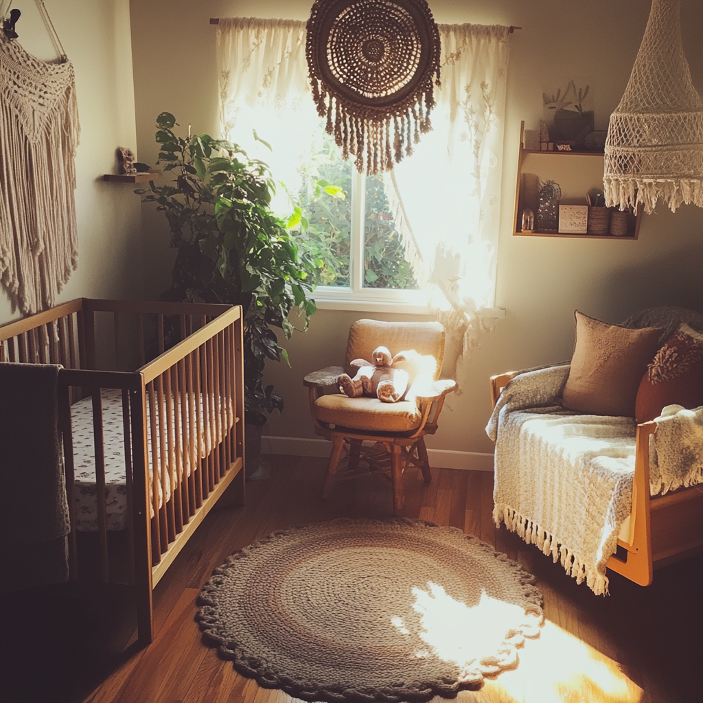 Ein Kinderzimmer im Boho-Stil | Quelle: Midjourney