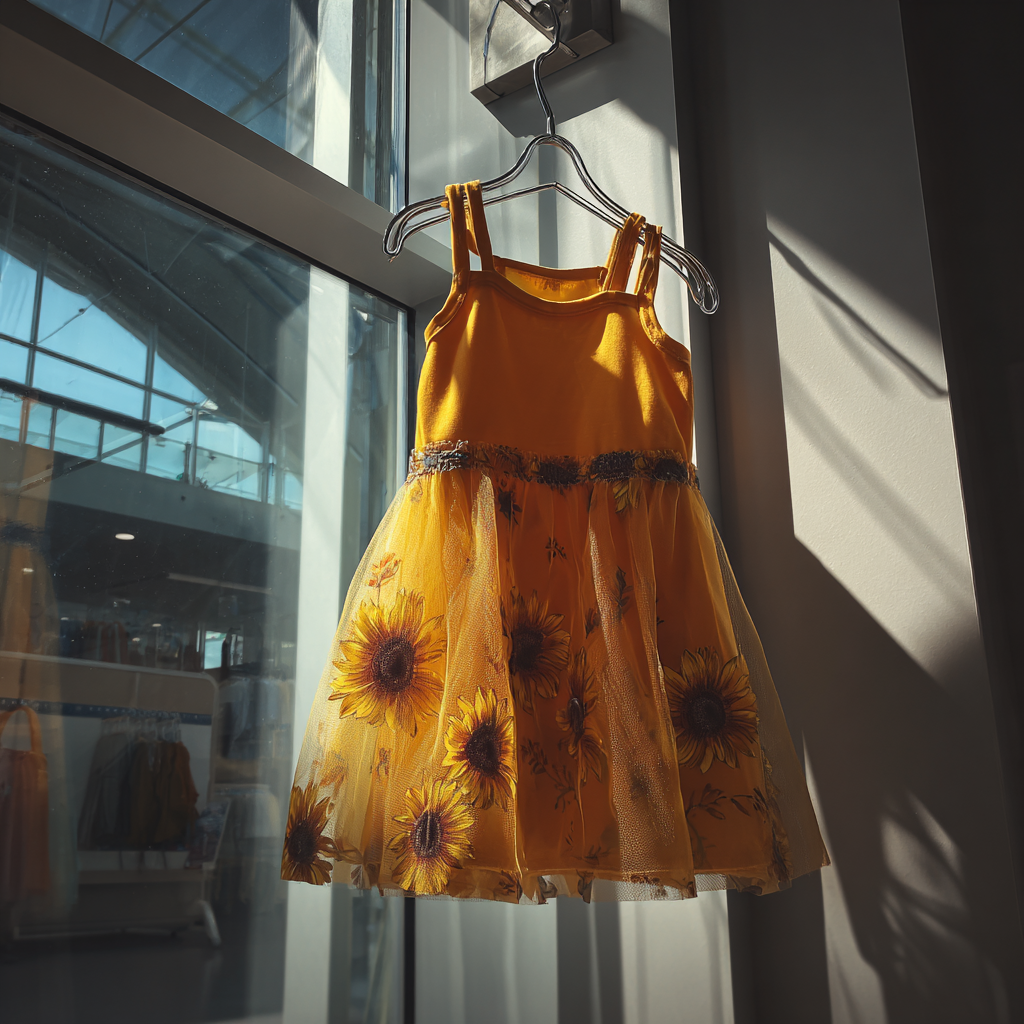Das gelbe Sonnenblumenkleid eines Kindes | Quelle: Midjourney
