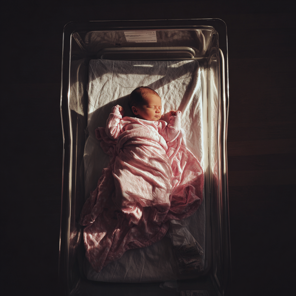 Ein Baby in einem Stubenwagen | Quelle: Midjourney