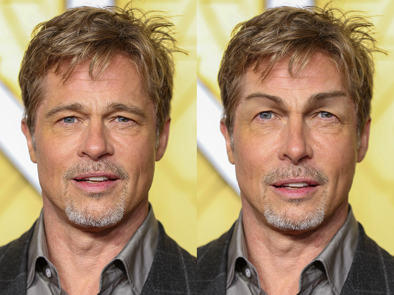 Der echte Brad Pitt gegen sein Ideal-Ich | Quelle: Getty Images