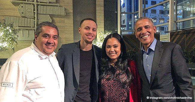 Barack Obama genoss einen Abend ohne Michelle in einem Restaurant voller Promis