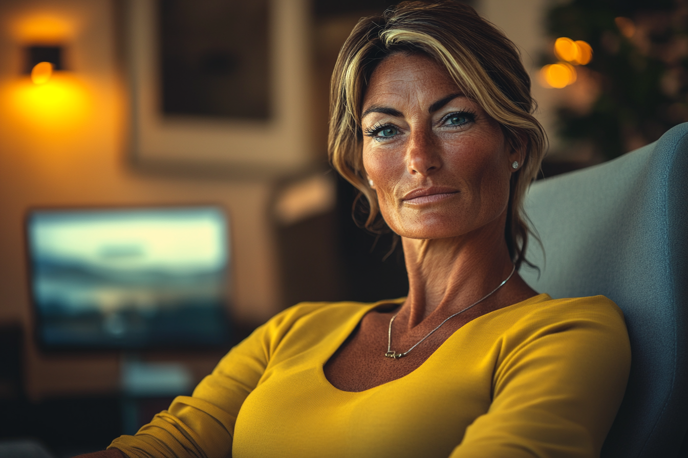 Eine Frau mit ernstem Blick | Quelle: Midjourney