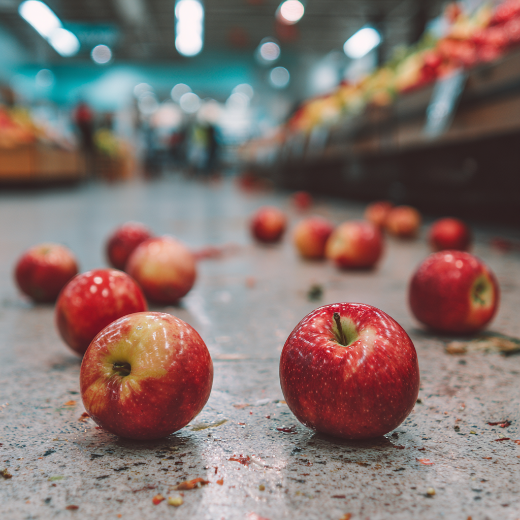 Gefallene Äpfel auf dem Boden | Quelle: Midjourney