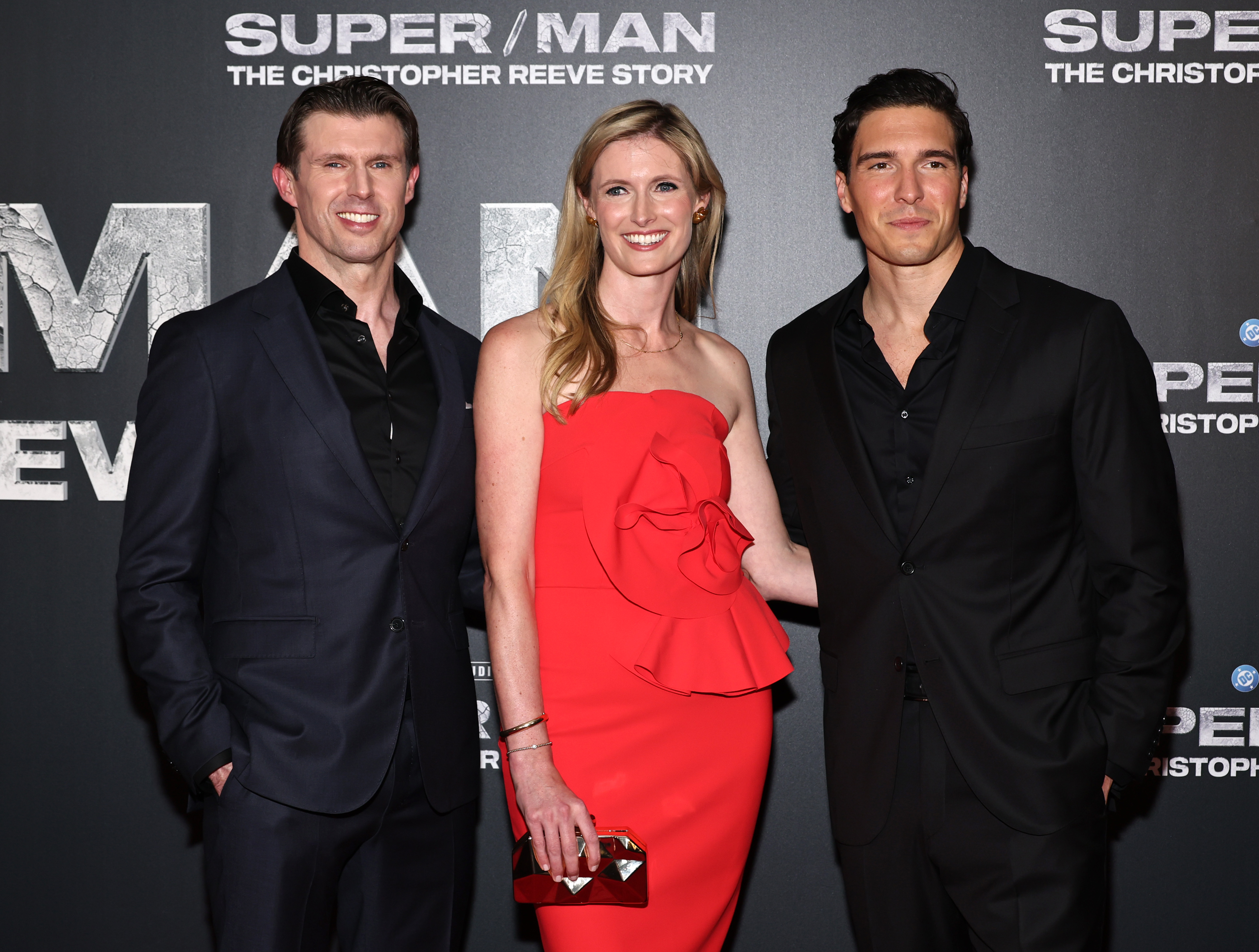 Matthew, Alexandra und Will Reeve besuchen die New Yorker Premiere von "Super/Man: The Christopher Reeve Story" am 18. September 2024 | Quelle: Getty Images