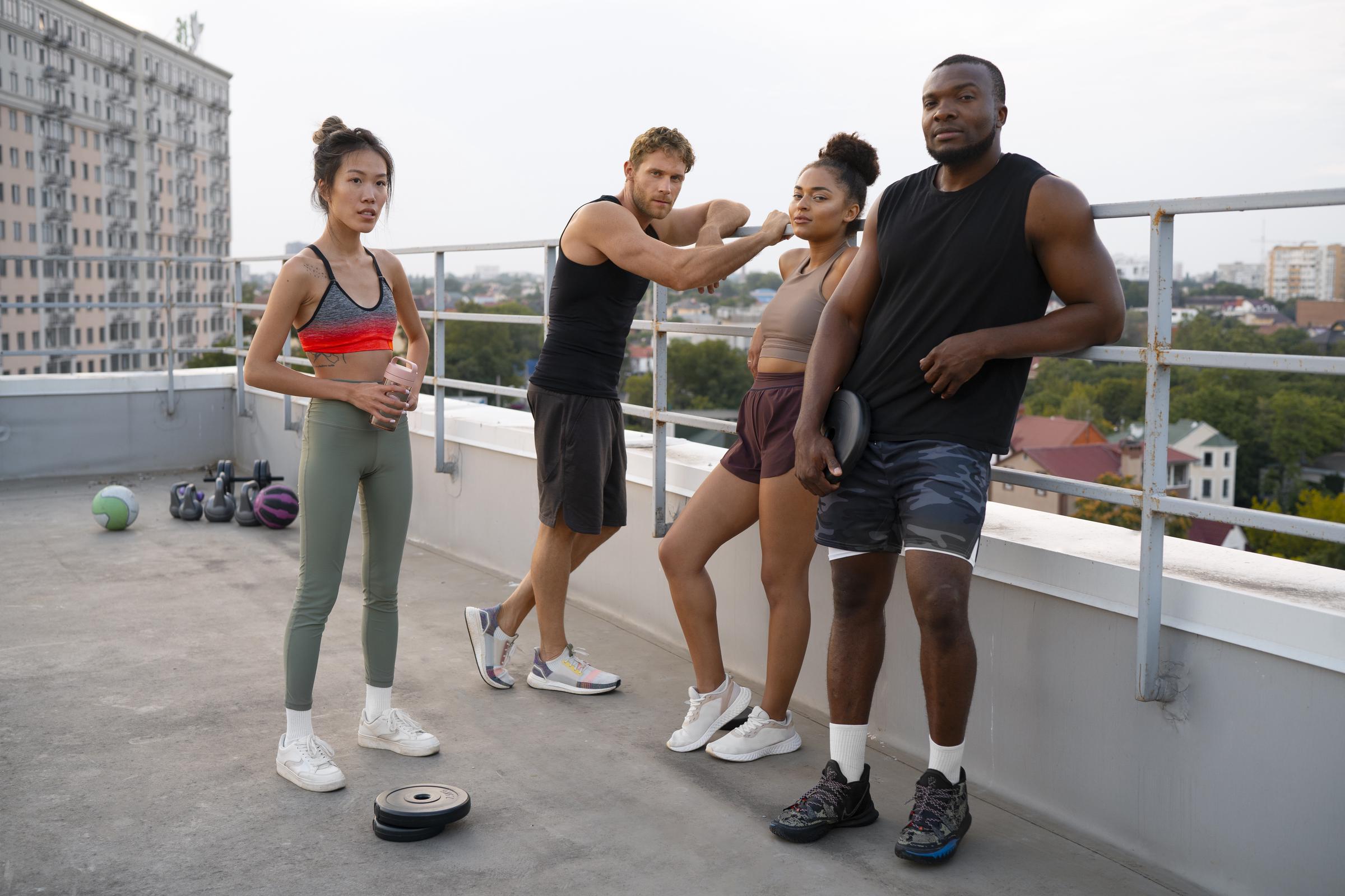 Menschen trainieren im Freien | Quelle: Freepik