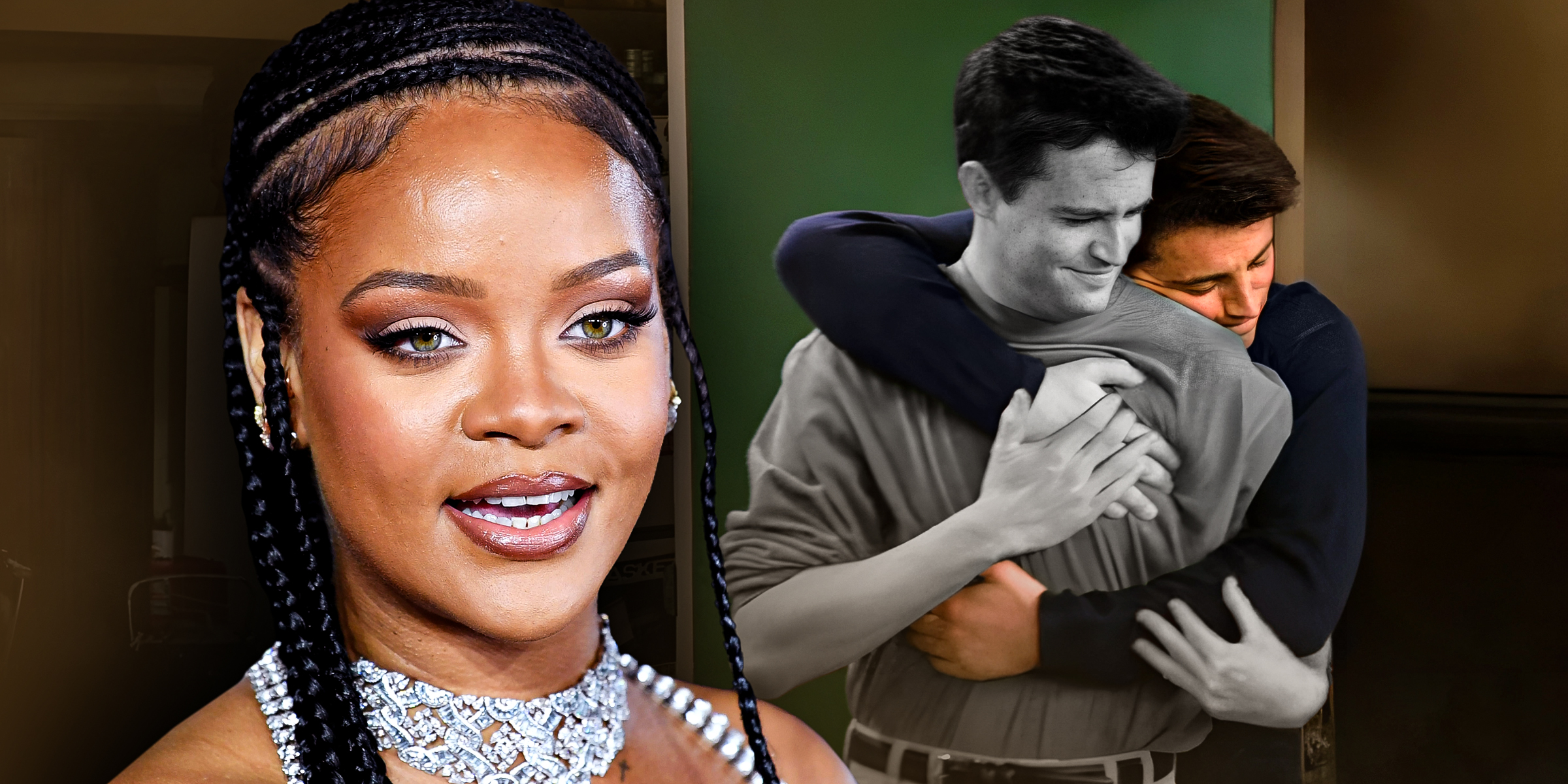 Rihanna | Matthew Perry und Matt Le Blanc | Quelle: Getty Images | YouTube
