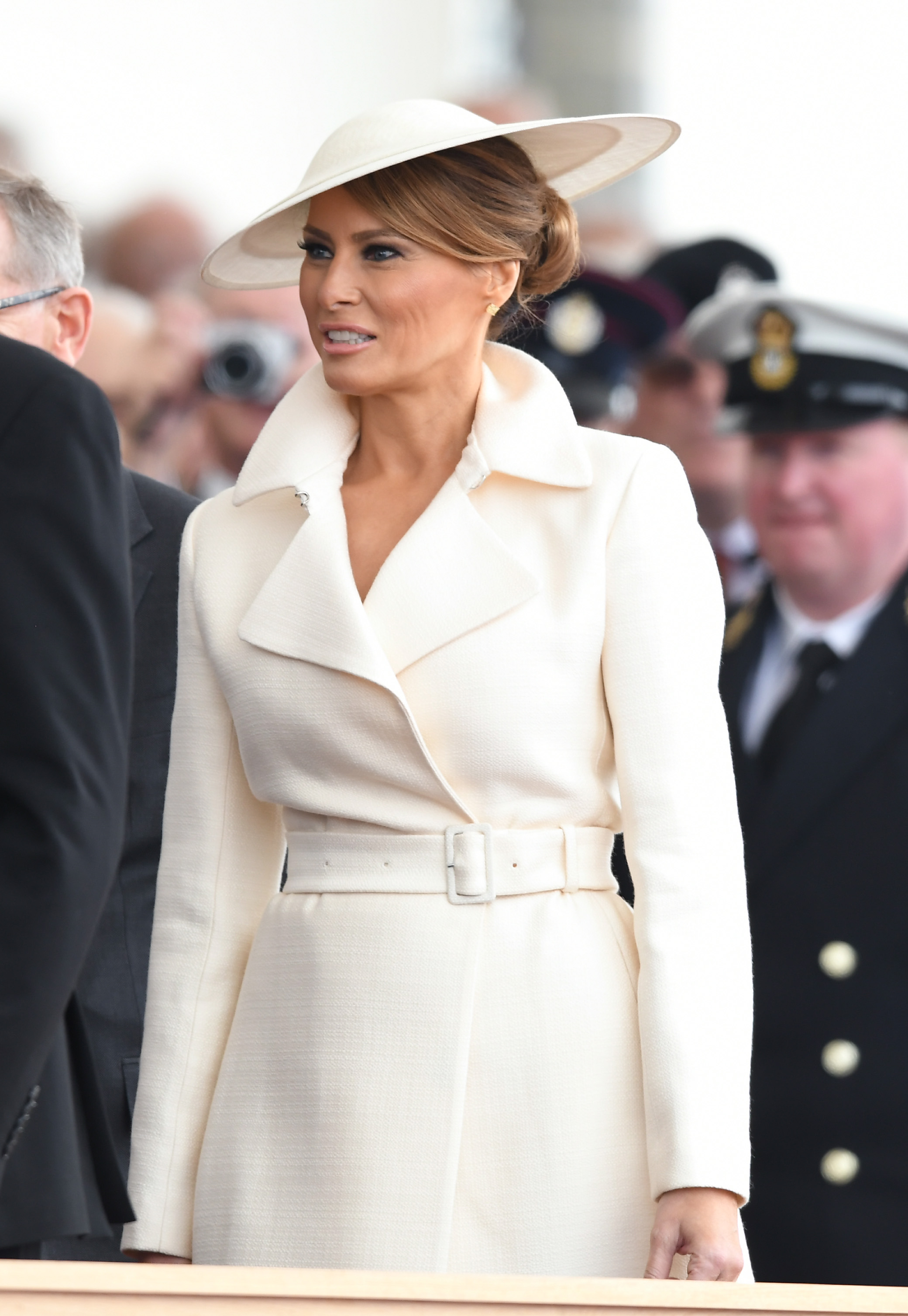 Melania Trump besucht die D-Day 75 National Commemorative Event anlässlich des 75. Jahrestages der D-Day Landungen am 5. Juni 2019 in Portsmouth, England | Quelle: Getty Images