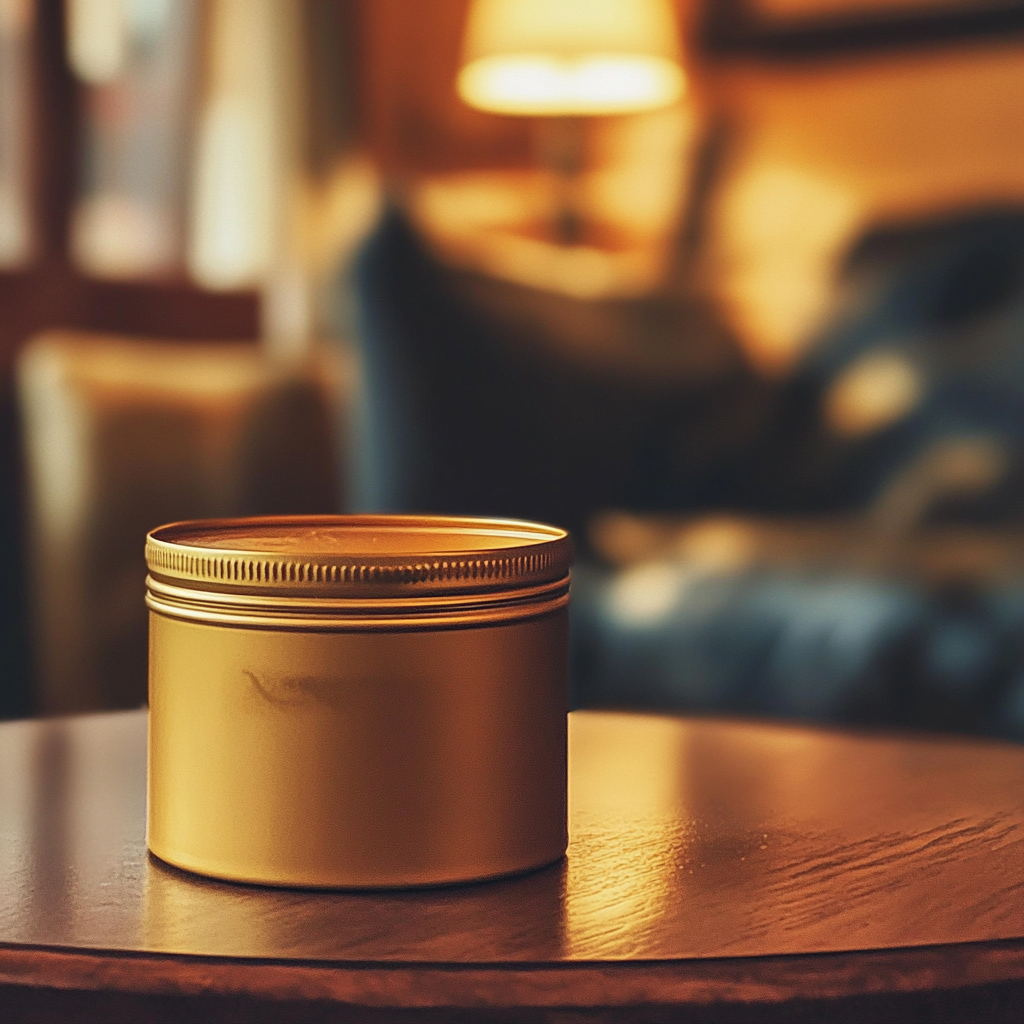 Ein Behälter mit Goldfarbe | Quelle: Midjourney