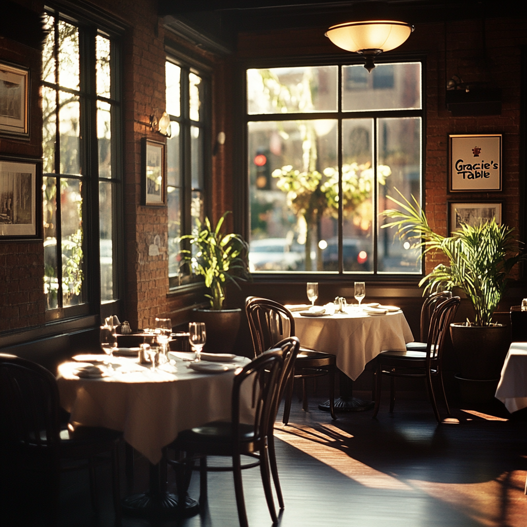 Ein Restaurant namens Gracie's Table | Quelle: Midjourney